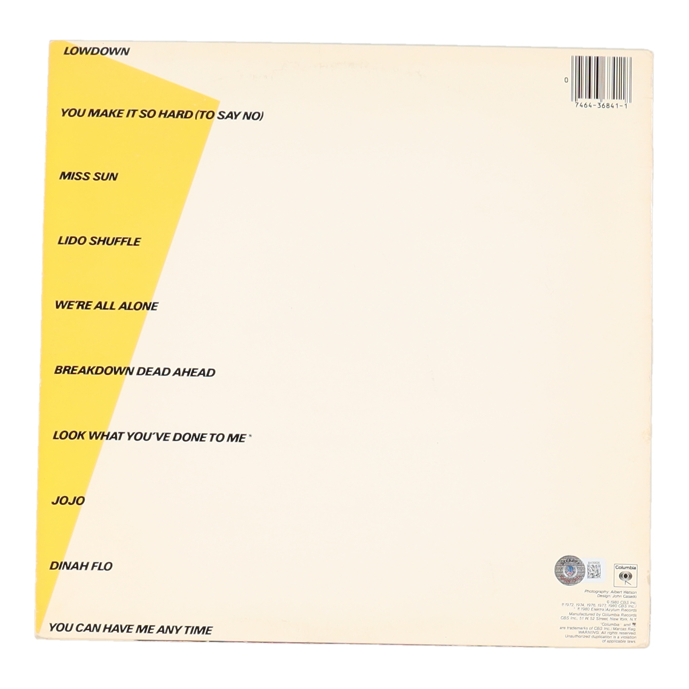 Boz Scaggs Signed "Hits!" Vinyl Record Album (Beckett) at PristineAuction.com Boz Scaggs Signed "Hits!" Vinyl Record Album (Beckett) at PristineAuction.com