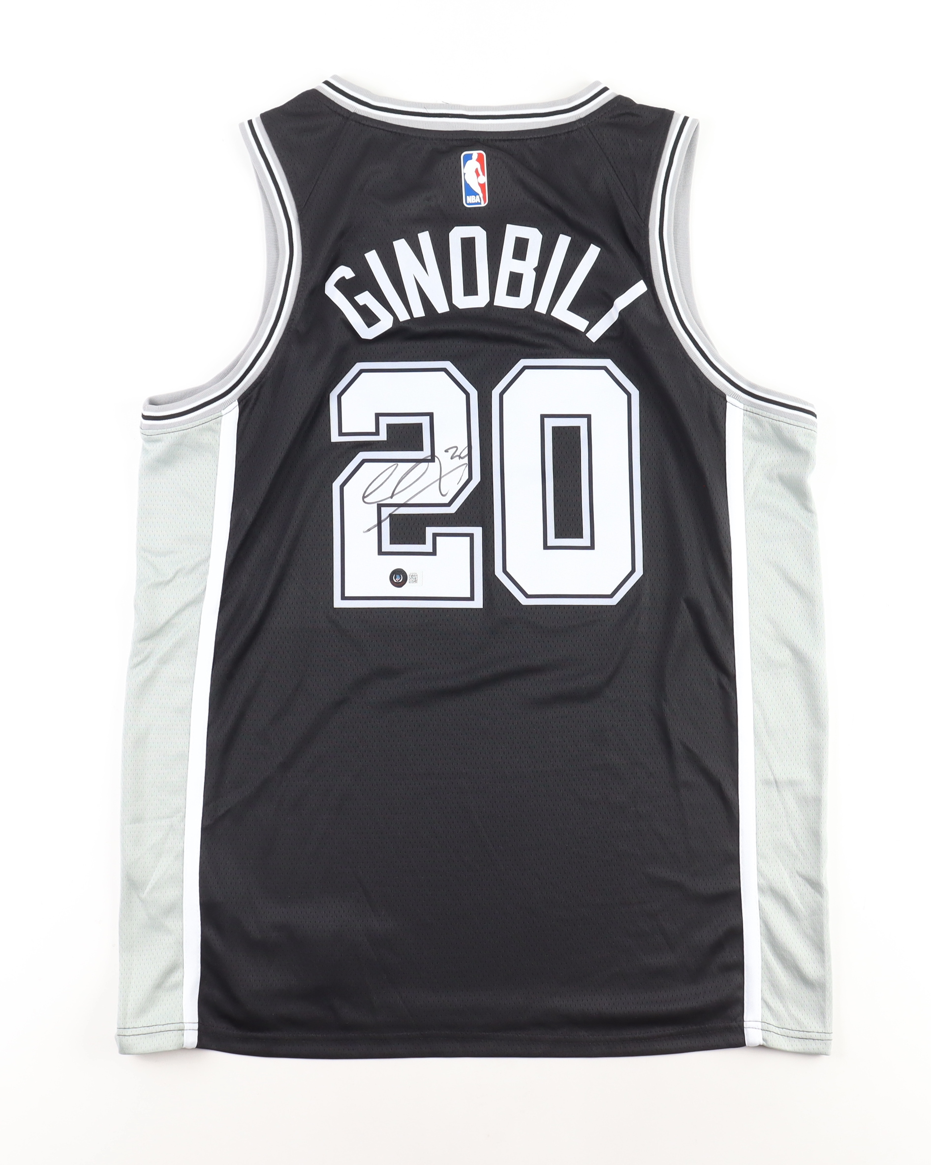Manu Ginobili Signed Spurs Jersey (Beckett) at PristineAuction.com Manu Ginobili Signed Spurs Jersey (Beckett) at PristineAuction.com