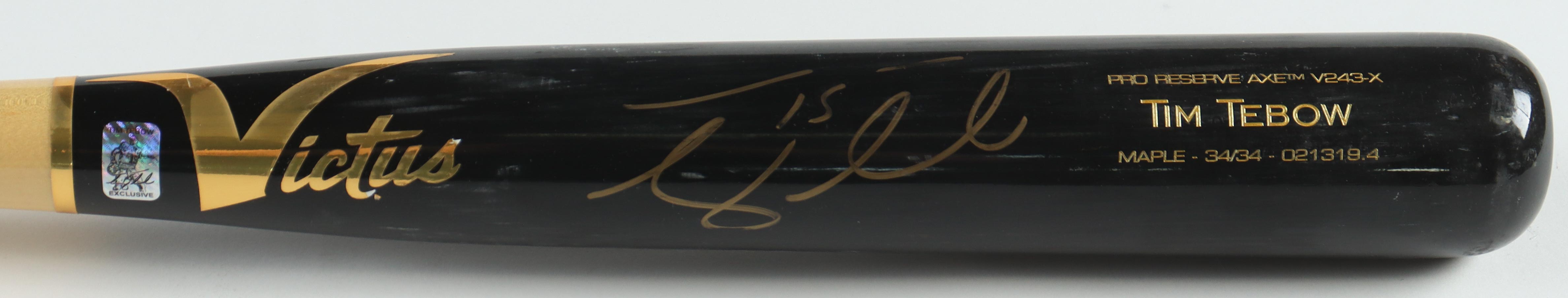 Tim Tebow Signed Victus Baseball Bat (Tebow) at PristineAuction.com Tim Tebow Signed Victus Baseball Bat (Tebow) at PristineAuction.com