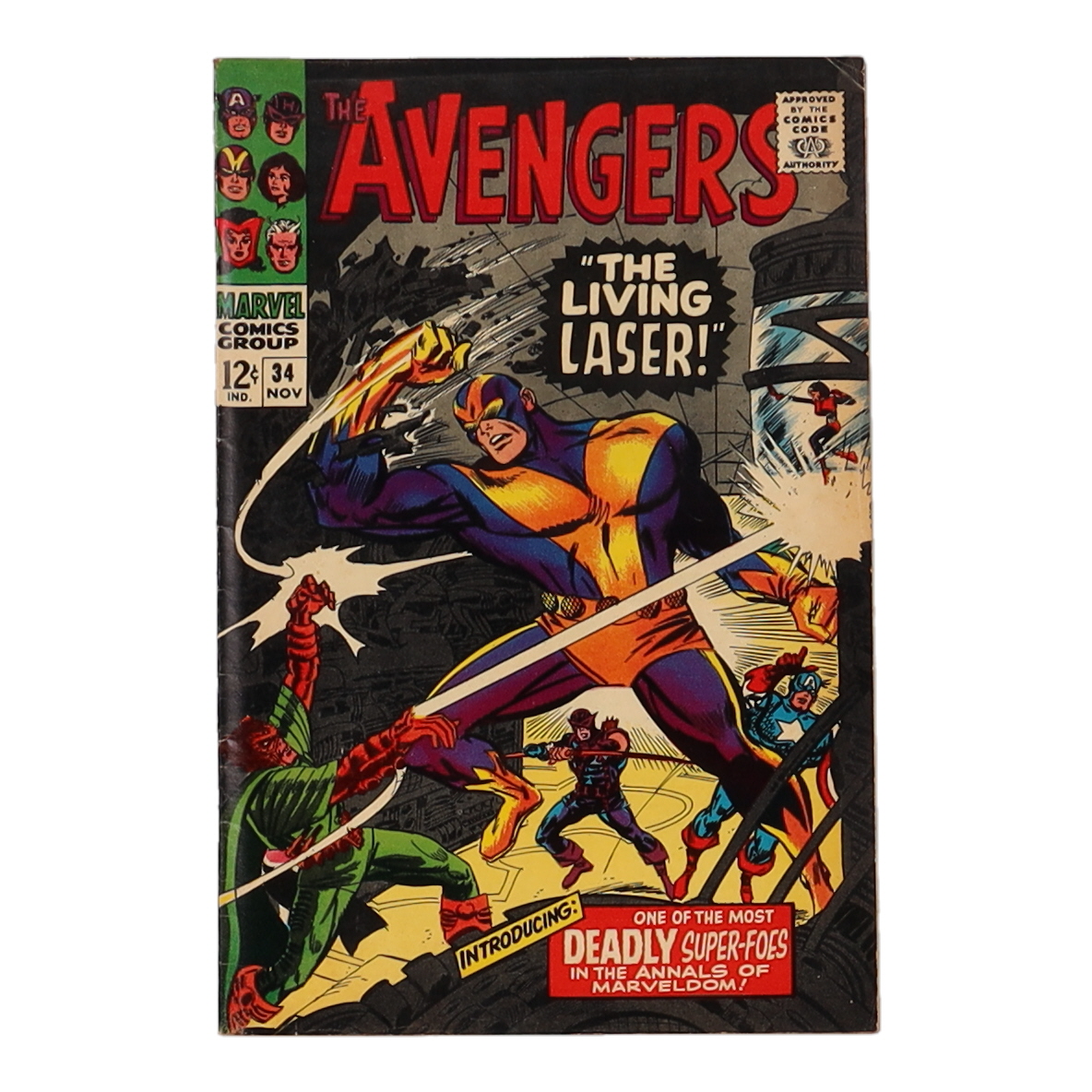 1966 "The Avengers" #34 Marvel Comic Book at PristineAuction.com 1966 "The Avengers" #34 Marvel Comic Book at PristineAuction.com