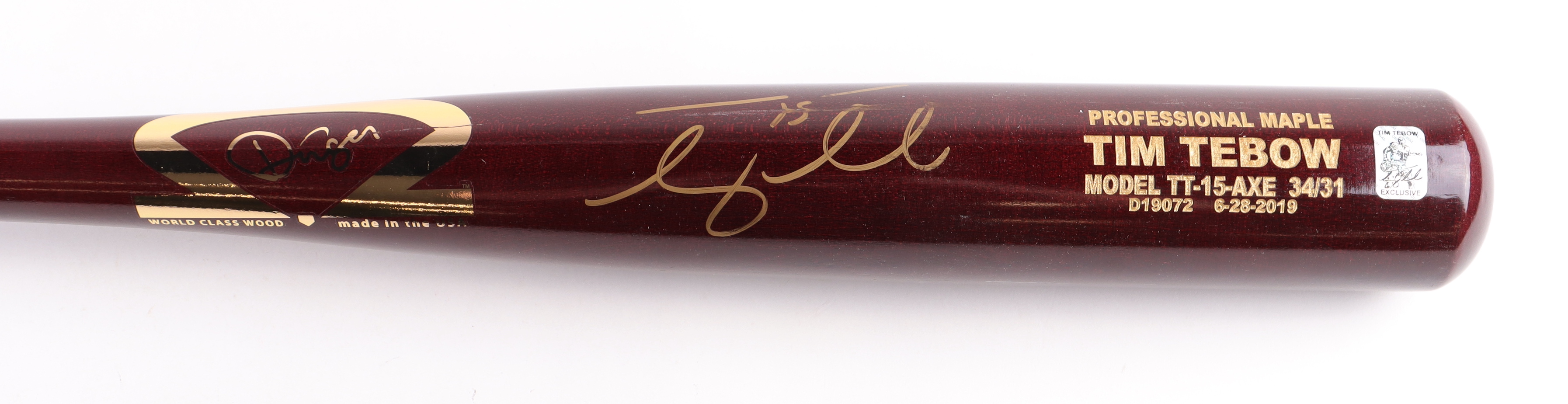 Tim Tebow Signed Dinger Player Model Baseball Bat (Tebow) at PristineAuction.com Tim Tebow Signed Dinger Player Model Baseball Bat (Tebow) at PristineAuction.com