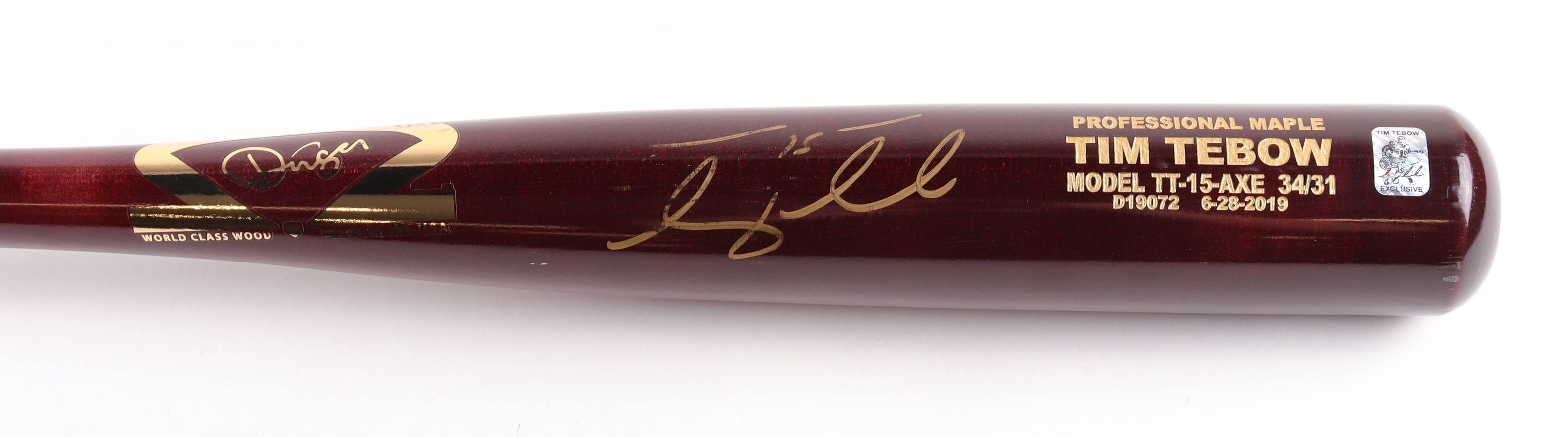 Tim Tebow Signed Dinger Player Model Baseball Bat (Tebow) at PristineAuction.com Tim Tebow Signed Dinger Player Model Baseball Bat (Tebow) at PristineAuction.com