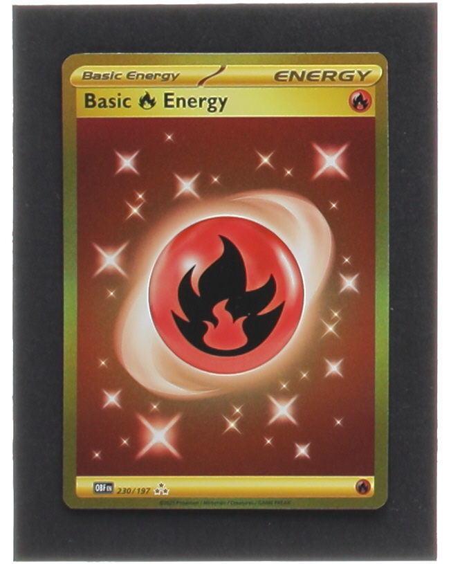 Basic Fire Energy Pokemon 2023 Obsidian Flames #230 at PristineAuction.com Basic Fire Energy Pokemon 2023 Obsidian Flames #230 at PristineAuction.com