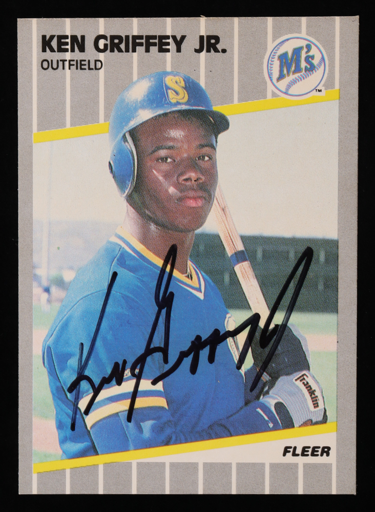 Ken Griffey Jr. Signed 1989 Fleer #548 RC (JSA) at PristineAuction.com Ken Griffey Jr. Signed 1989 Fleer #548 RC (JSA) at PristineAuction.com