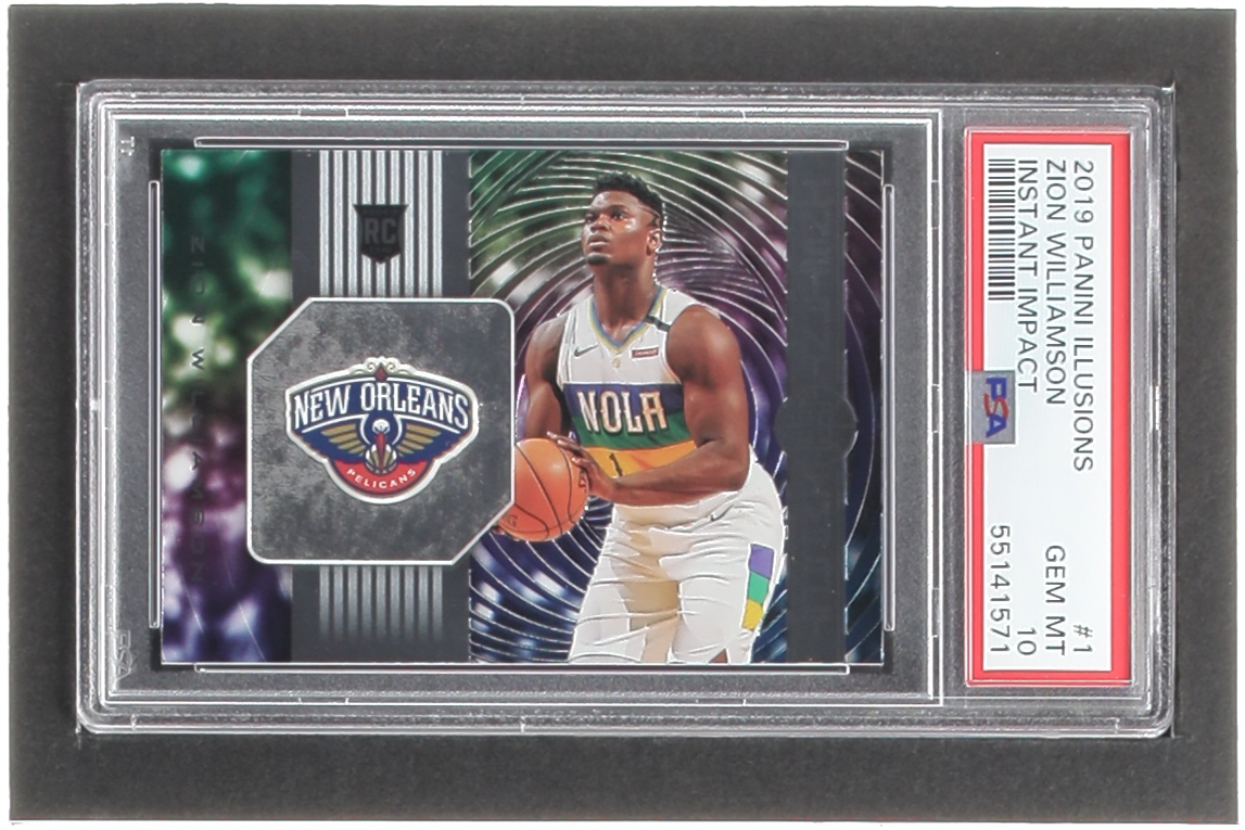 Zion Williamson 2019-20 Panini Illusions Instant Impact #1 RC (PSA 10) at PristineAuction.com Zion Williamson 2019-20 Panini Illusions Instant Impact #1 RC (PSA 10) at PristineAuction.com