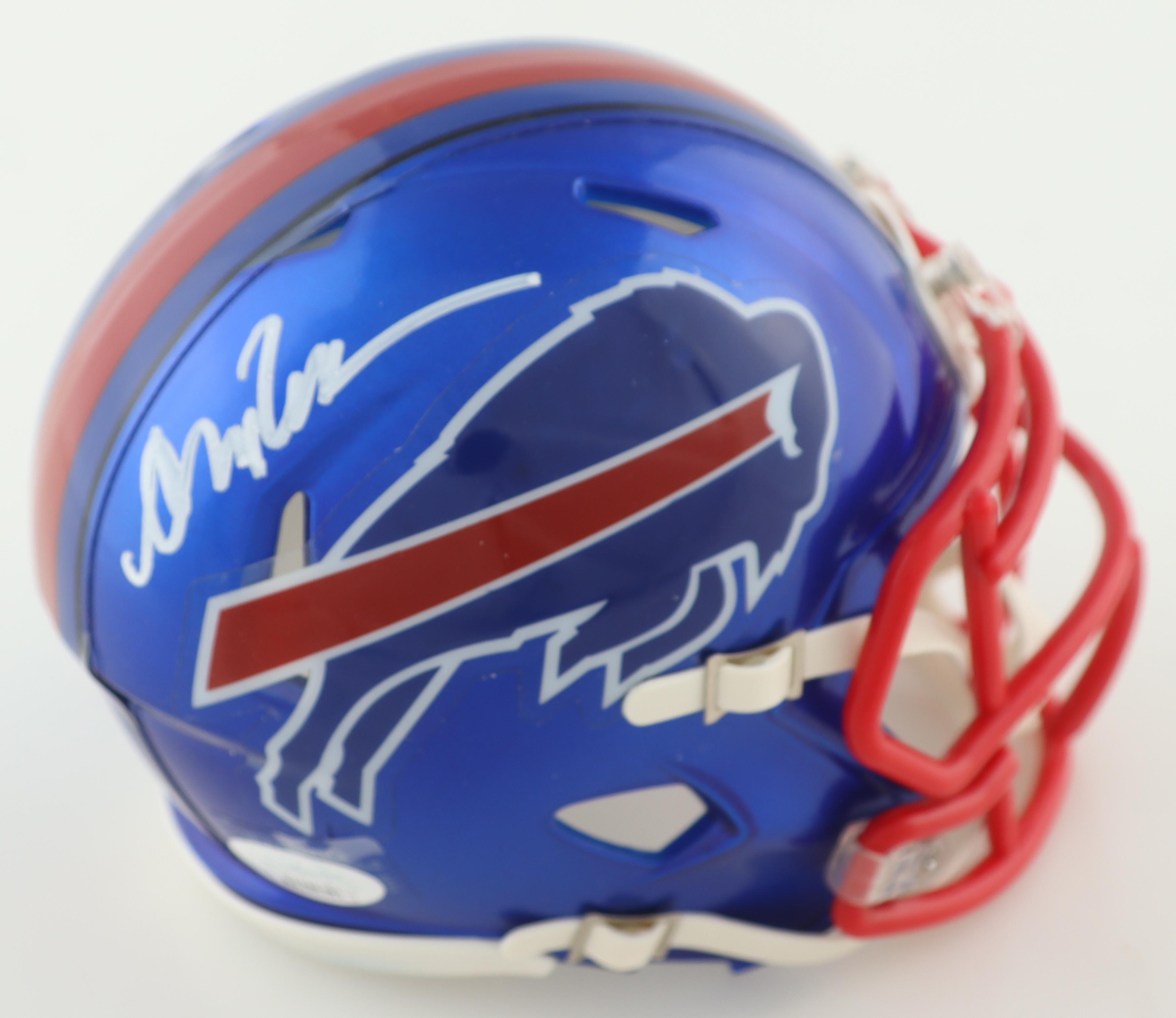Andre Reed Signed Bills Flash Alternate Speed Mini Helmet (JSA) at PristineAuction.com Andre Reed Signed Bills Flash Alternate Speed Mini Helmet (JSA) at PristineAuction.com