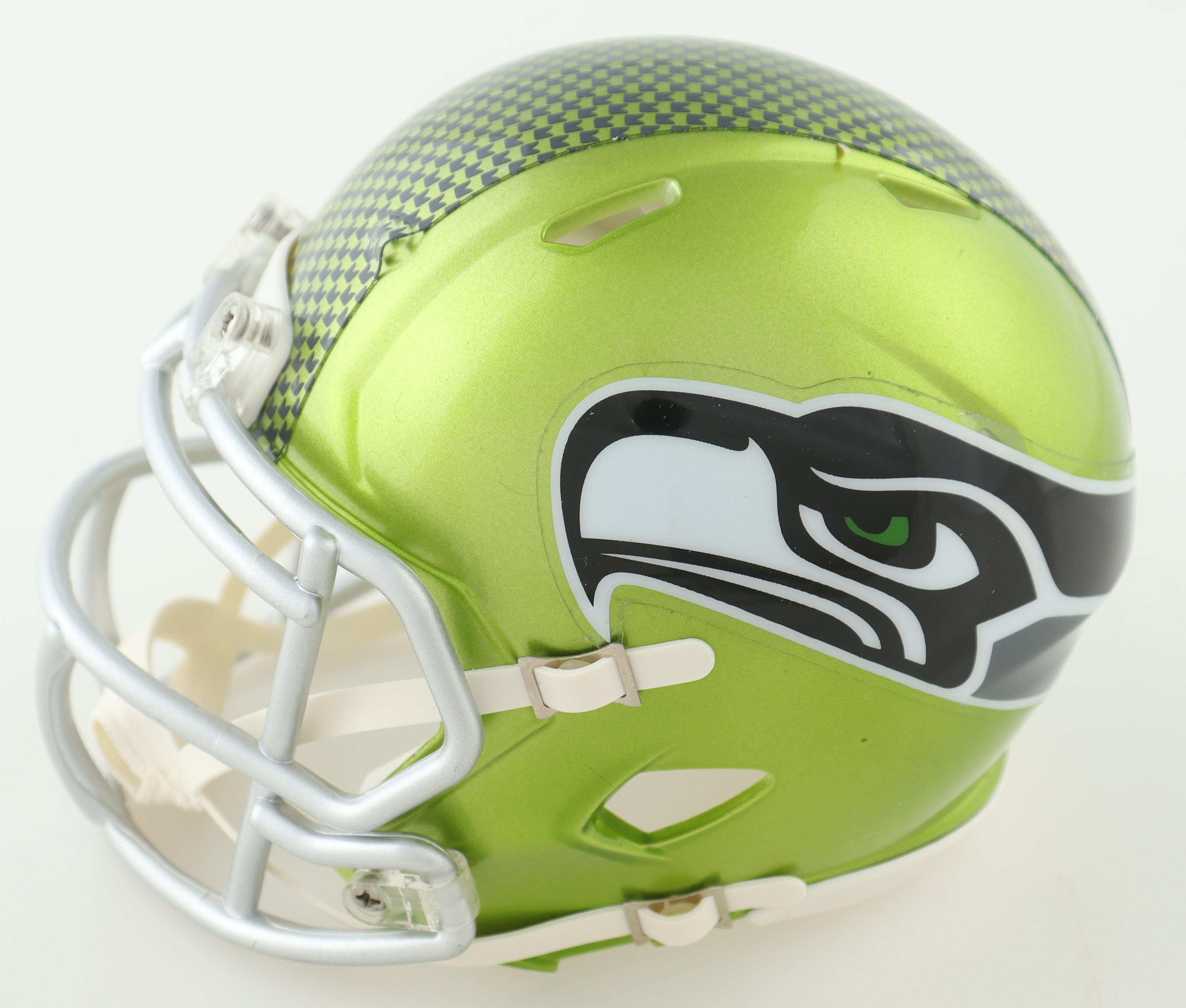 Walter Jones Signed Seahawks Flash Alternate Speed Mini Helmet (JSA) at PristineAuction.com Walter Jones Signed Seahawks Flash Alternate Speed Mini Helmet (JSA) at PristineAuction.com