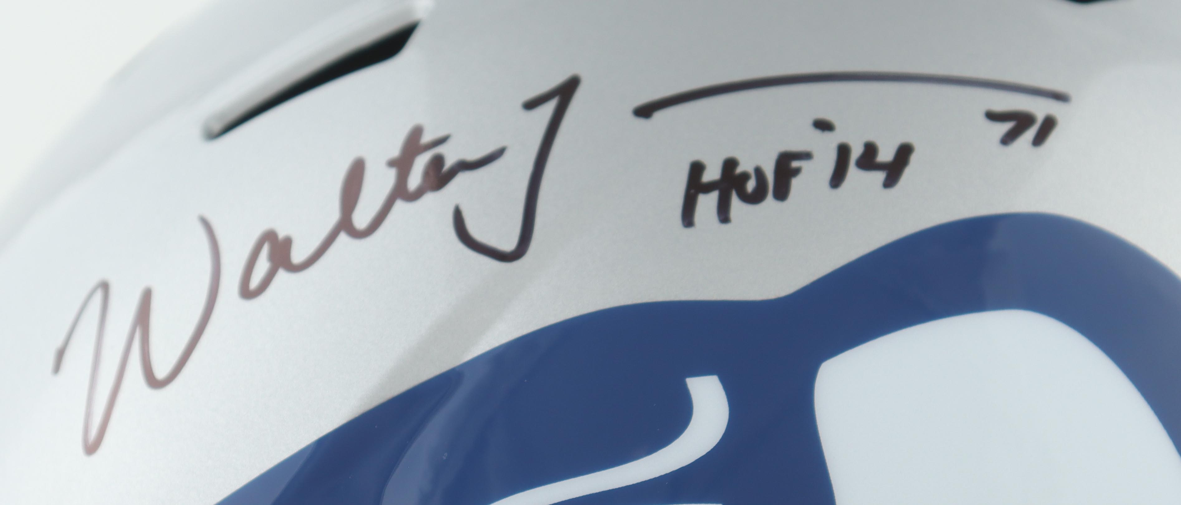 Walter Jones Signed Seahawks Full-Size Speed Helmet Inscribed "HOF '14" (JSA) at PristineAuction.com Walter Jones Signed Seahawks Full-Size Speed Helmet Inscribed "HOF '14" (JSA) at PristineAuction.com
