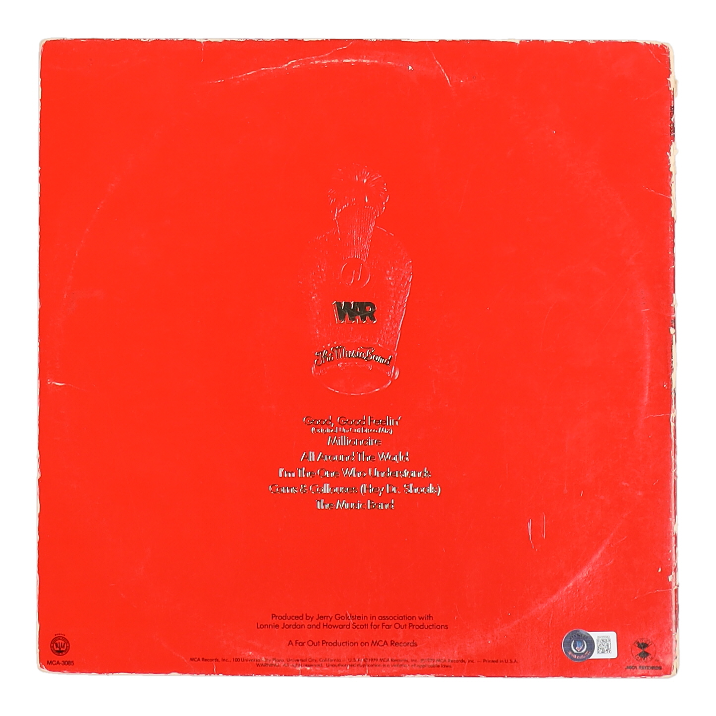 Lonnie Jordan Signed "War: The Music Band" Vinyl Record Album Cover (Beckett) at PristineAuction.com Lonnie Jordan Signed "War: The Music Band" Vinyl Record Album Cover (Beckett) at PristineAuction.com