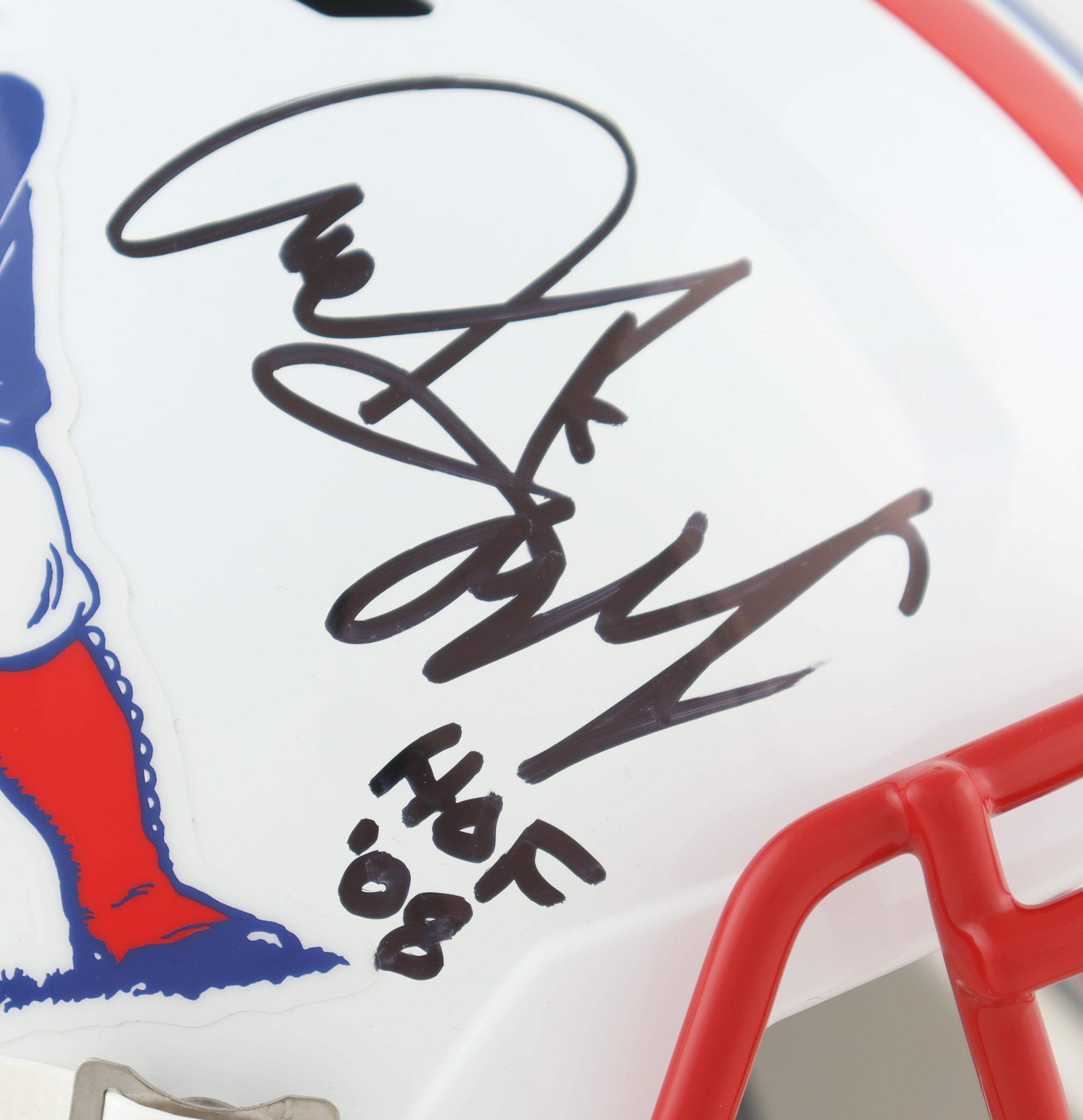 Andre Tippett Signed Patriots Throwback Full-Size Speed Helmet Inscribed "HOF '08" (JSA) at PristineAuction.com Andre Tippett Signed Patriots Throwback Full-Size Speed Helmet Inscribed "HOF '08" (JSA) at PristineAuction.com