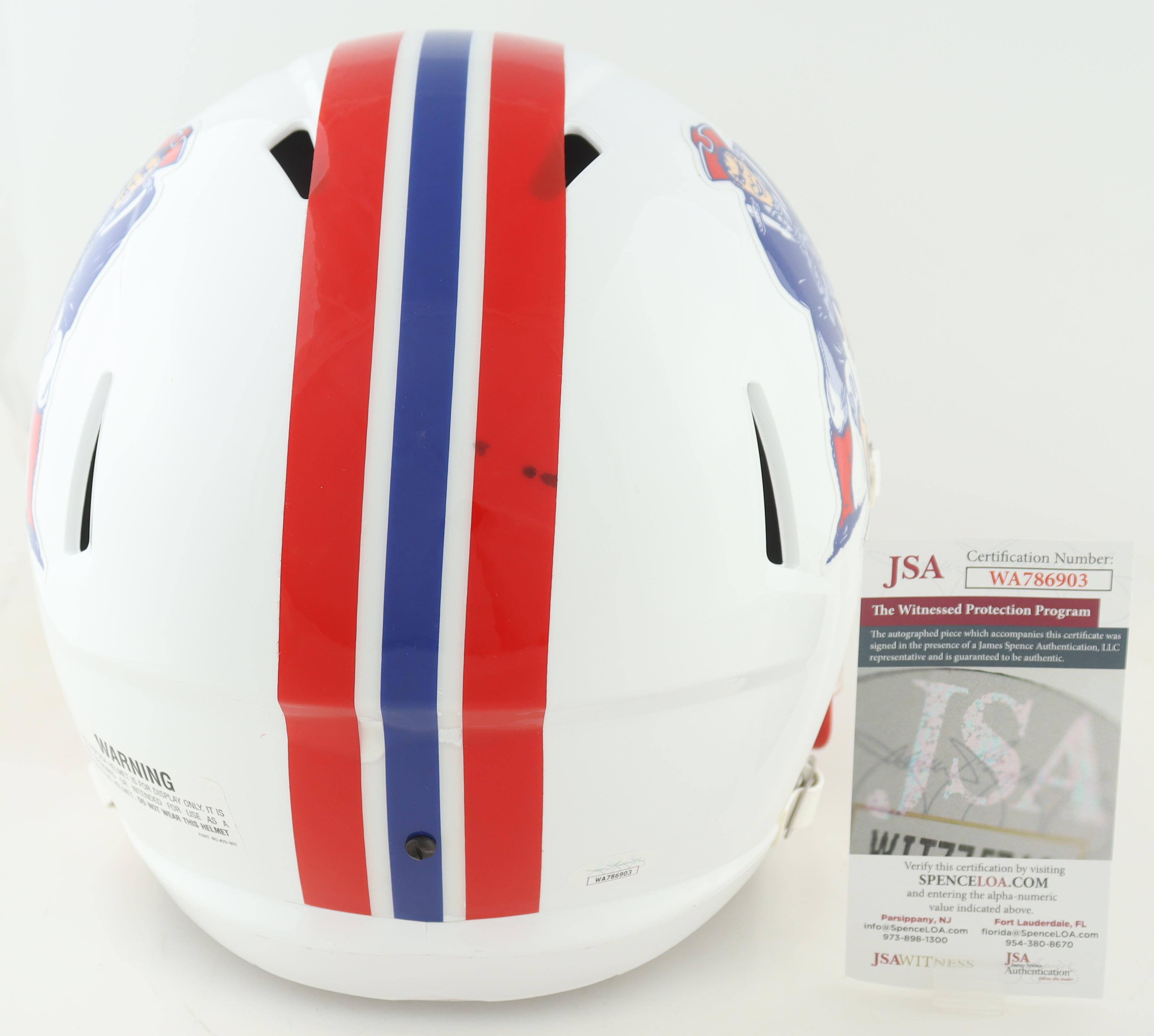 Andre Tippett Signed Patriots Throwback Full-Size Speed Helmet Inscribed "HOF '08" (JSA) at PristineAuction.com Andre Tippett Signed Patriots Throwback Full-Size Speed Helmet Inscribed "HOF '08" (JSA) at PristineAuction.com