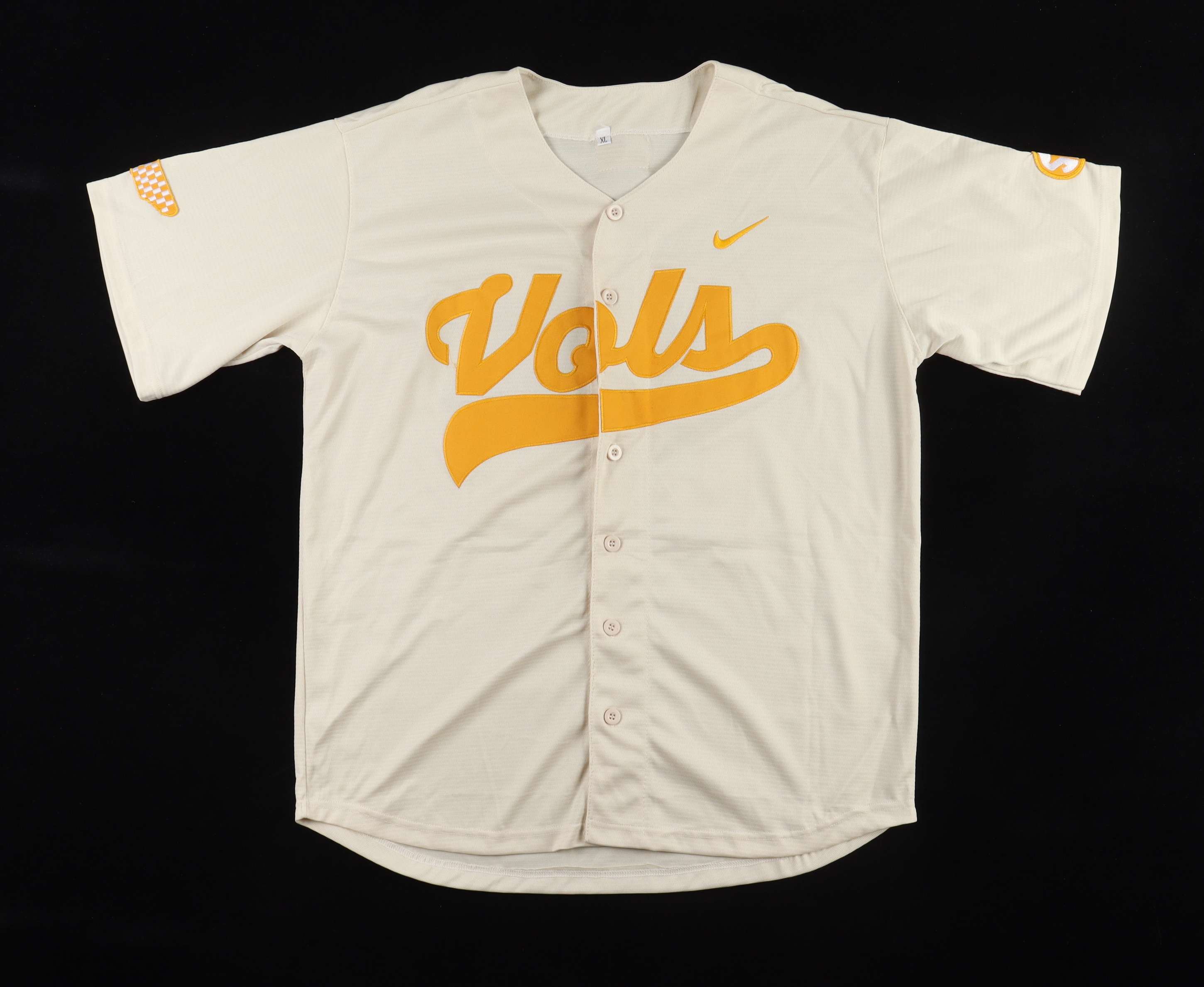 Tony Vitello Signed Tennessee Volunteers Jersey Inscribed "Go Vols!" (Beckett) at PristineAuction.com Tony Vitello Signed Tennessee Volunteers Jersey Inscribed "Go Vols!" (Beckett) at PristineAuction.com