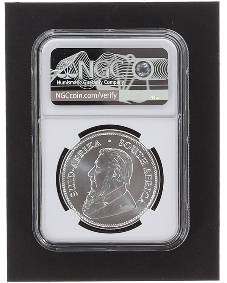2023 South Africa Krugerrand Silver Coin - Early Releases (NGC MS69) at PristineAuction.com 2023 South Africa Krugerrand Silver Coin - Early Releases (NGC MS69) at PristineAuction.com