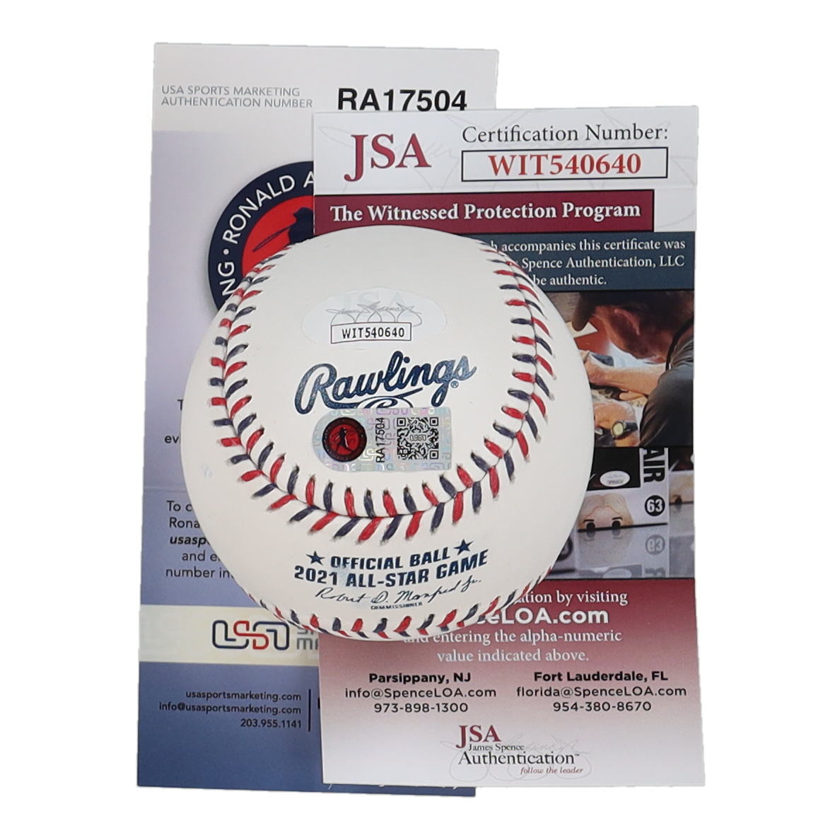 Ronald Acuna Jr. Signed 2021 All-Star Game Baseball (JSA & Acuna Jr.) at PristineAuction.com Ronald Acuna Jr. Signed 2021 All-Star Game Baseball (JSA & Acuna Jr.) at PristineAuction.com