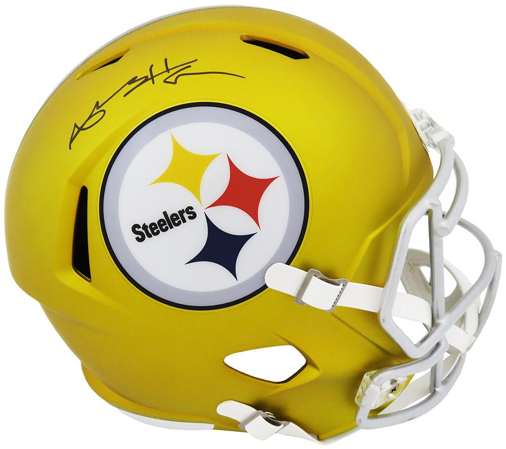 Antonio Brown Signed Signed Steelers Blaze Speed Mini Helmet (Fanatics) at PristineAuction.com Antonio Brown Signed Signed Steelers Blaze Speed Mini Helmet (Fanatics) at PristineAuction.com