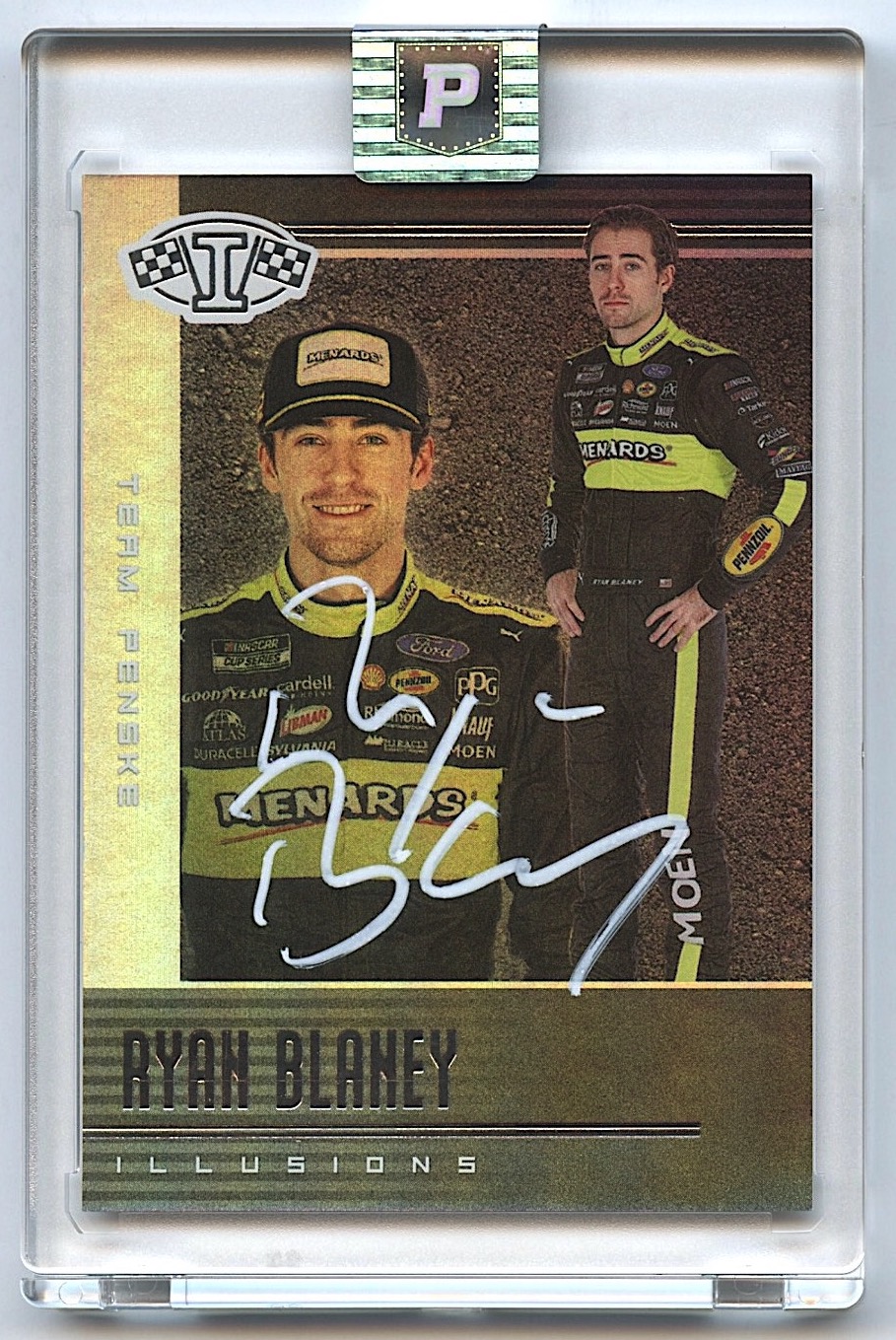 Ryan Blaney Signed 2020 Panini Illusions #13 (PA Encapsulated) at PristineAuction.com Ryan Blaney Signed 2020 Panini Illusions #13 (PA Encapsulated) at PristineAuction.com