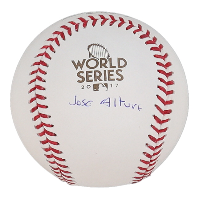 Jose Altuve Signed 2017 World Series Baseball (JSA & USA SM) at PristineAuction.com Jose Altuve Signed 2017 World Series Baseball (JSA & USA SM) at PristineAuction.com