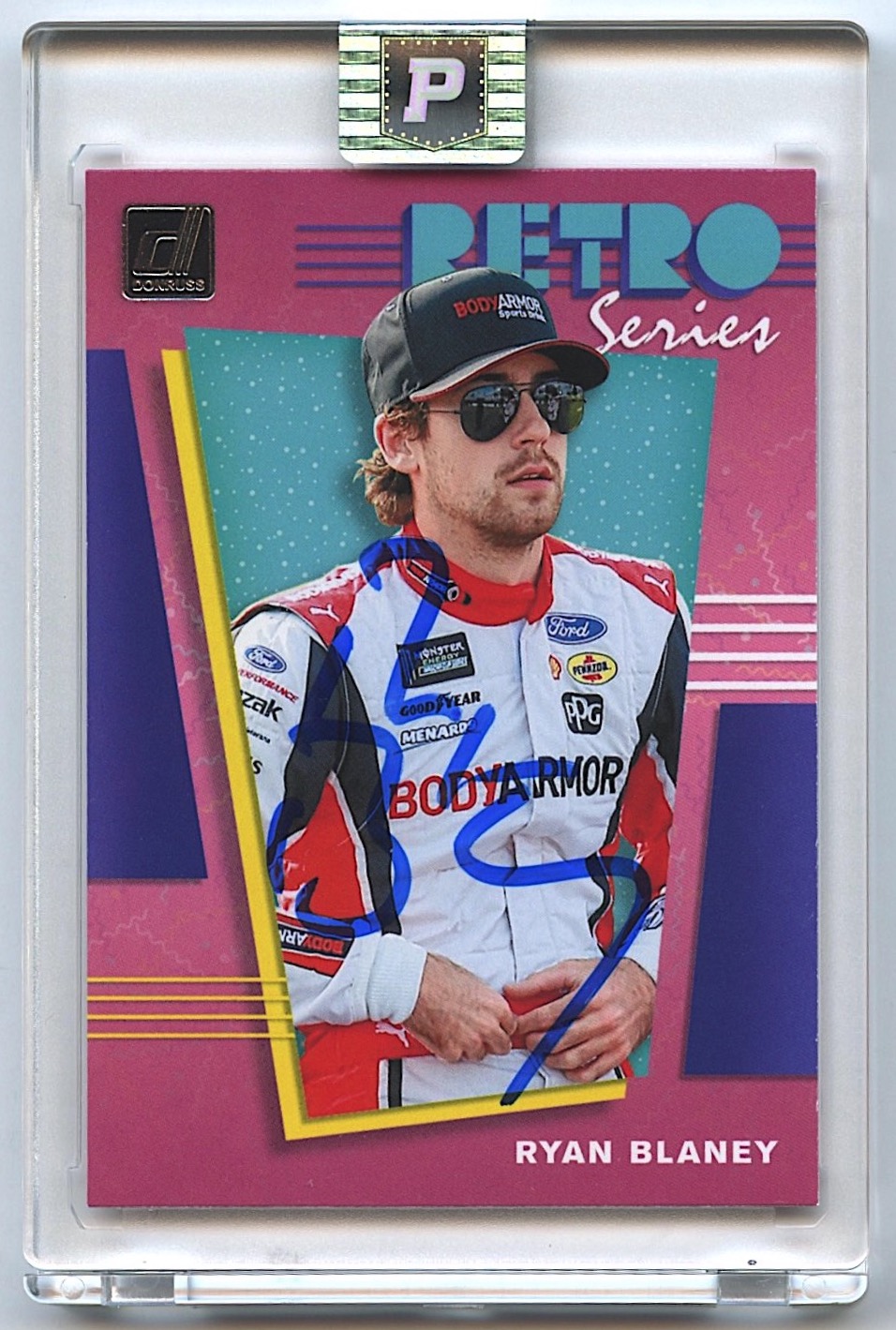 Ryan Blaney Signed 2020 Donruss Retro Series #8 (PA Encapsulated) at PristineAuction.com Ryan Blaney Signed 2020 Donruss Retro Series #8 (PA Encapsulated) at PristineAuction.com