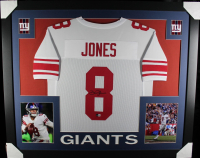 Daniel Jones Signed 35x43 Custom Framed Jersey Display (Beckett) at PristineAuction.com Daniel Jones Signed 35x43 Custom Framed Jersey Display (Beckett) at PristineAuction.com