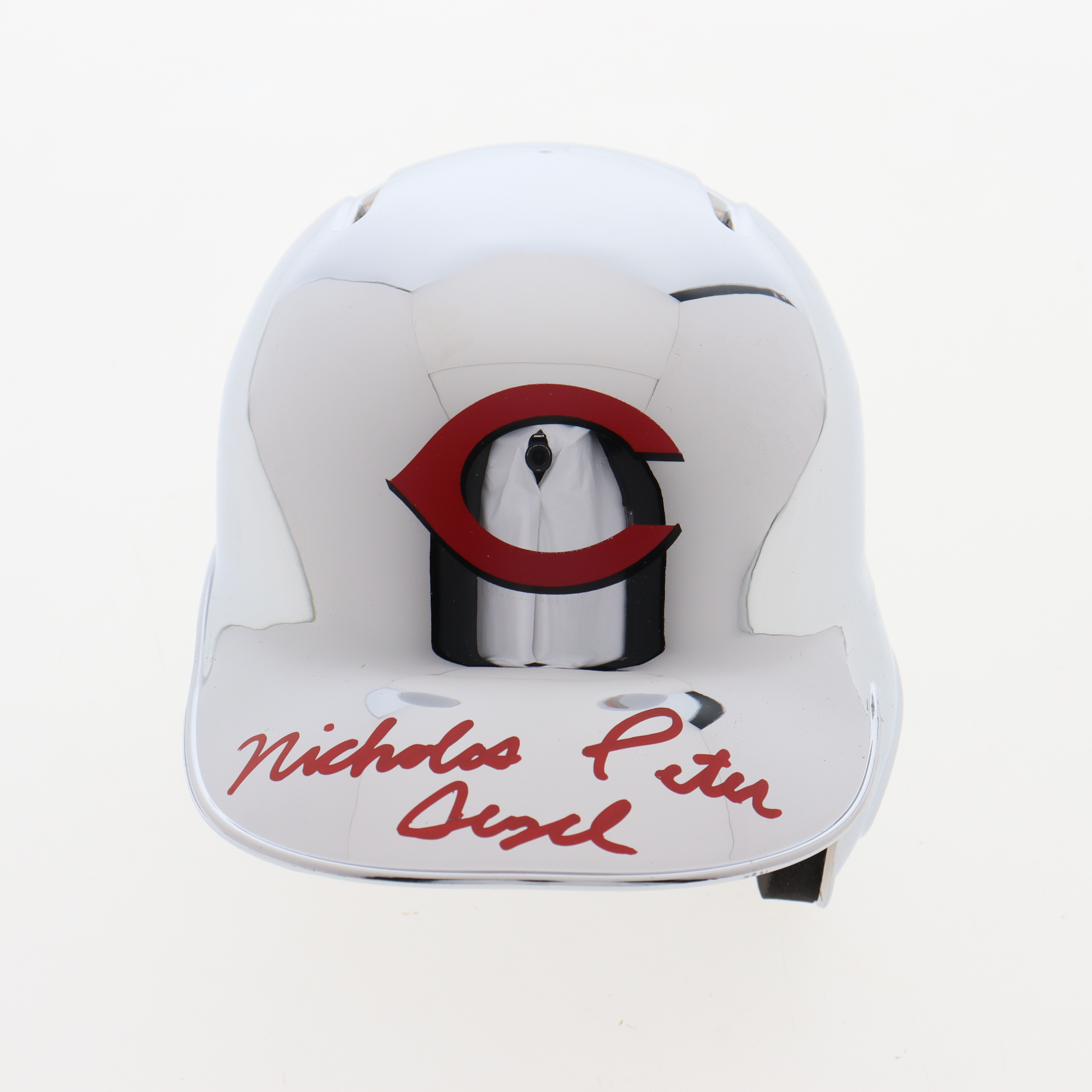 Nick Senzel Signed Reds Mini Helmet (JSA) at PristineAuction.com Nick Senzel Signed Reds Mini Helmet (JSA) at PristineAuction.com