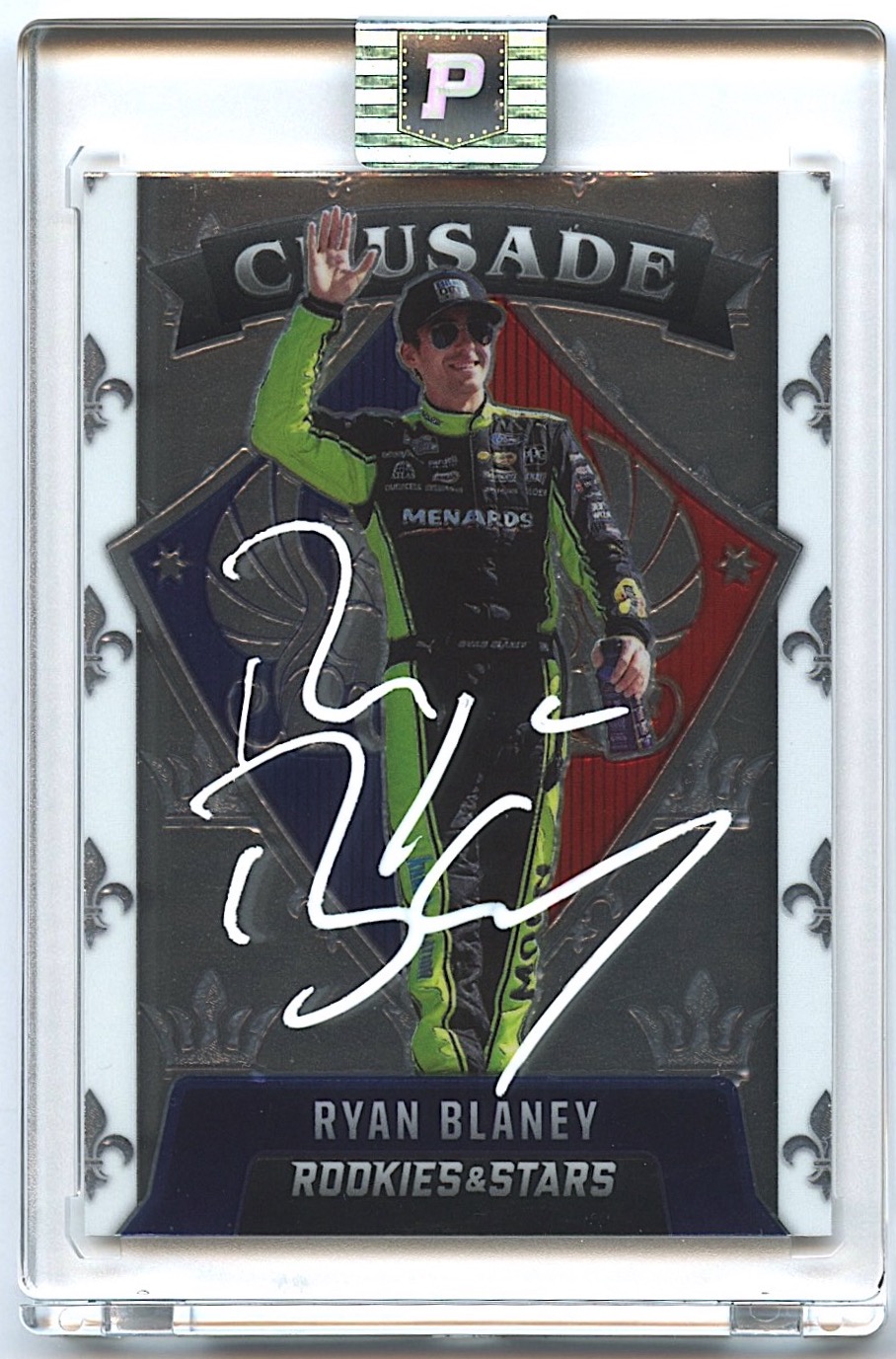 Ryan Blaney Signed 2022 Panini Chronicles Crusade #16 (PA Encapsulated) at PristineAuction.com Ryan Blaney Signed 2022 Panini Chronicles Crusade #16 (PA Encapsulated) at PristineAuction.com