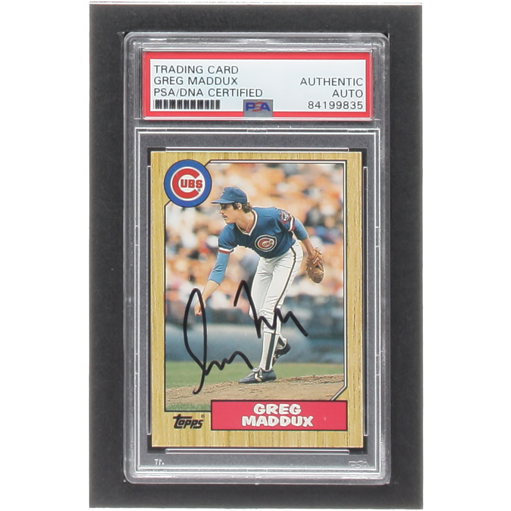 Greg Maddux Signed 1987 Topps Traded 70T XRC (PSA) Pristine Auction