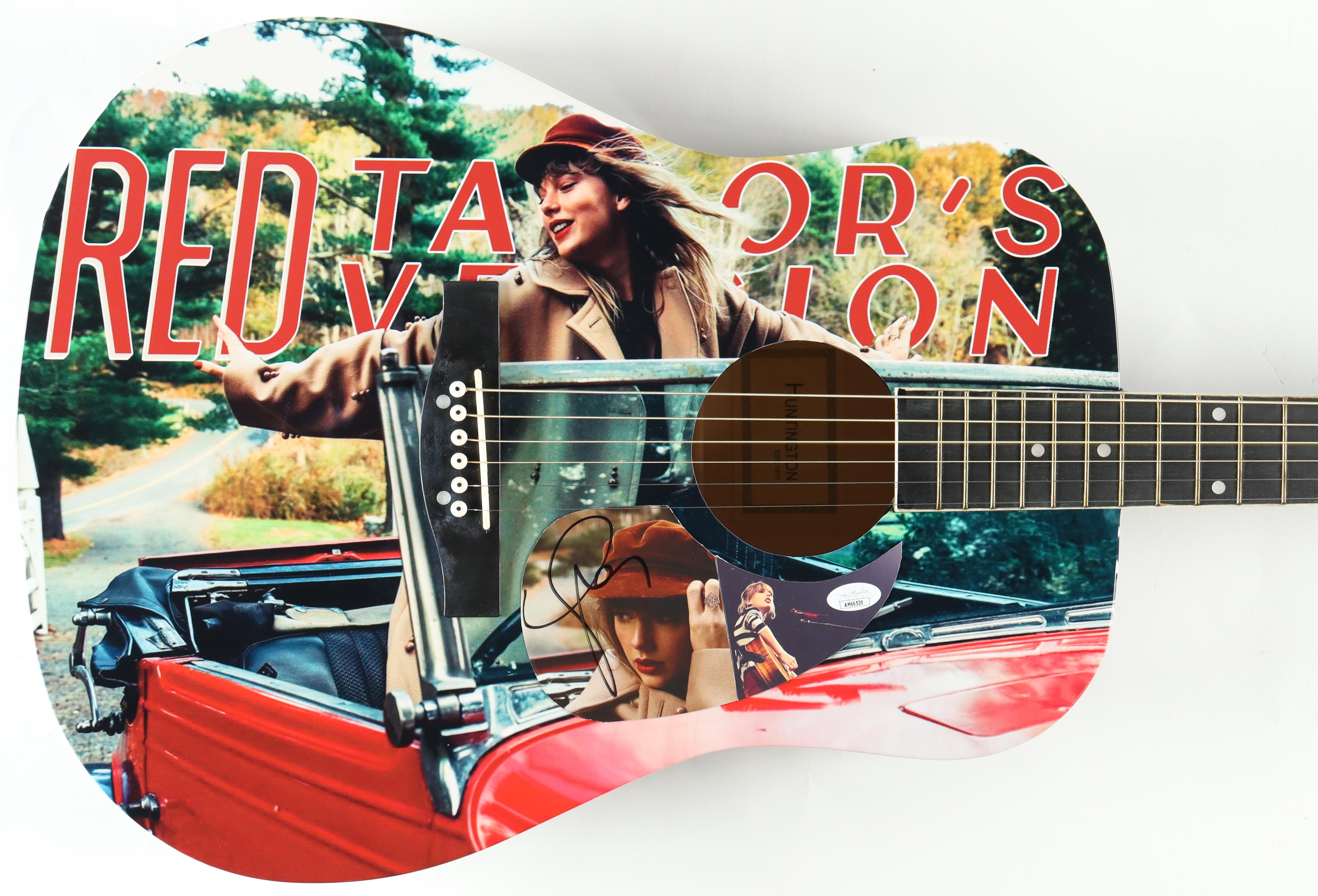 Taylor Swift Signed "Red: Taylor's Version" Custom 39" Acoustic Guitar (JSA) at PristineAuction.com Taylor Swift Signed "Red: Taylor's Version" Custom 39" Acoustic Guitar (JSA) at PristineAuction.com
