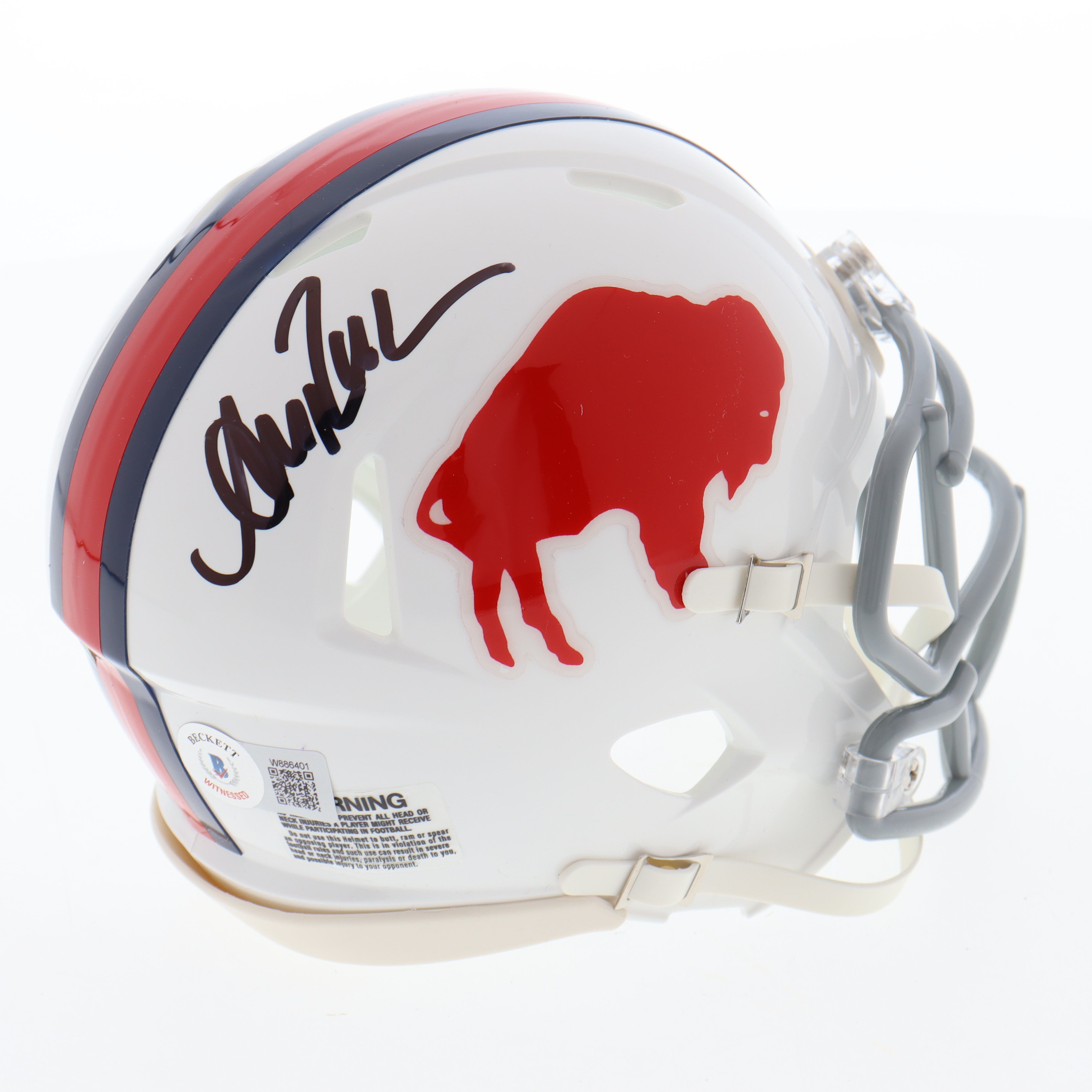 Andre Reed Signed Bills Speed Mini Helmet (Beckett) at PristineAuction.com Andre Reed Signed Bills Speed Mini Helmet (Beckett) at PristineAuction.com