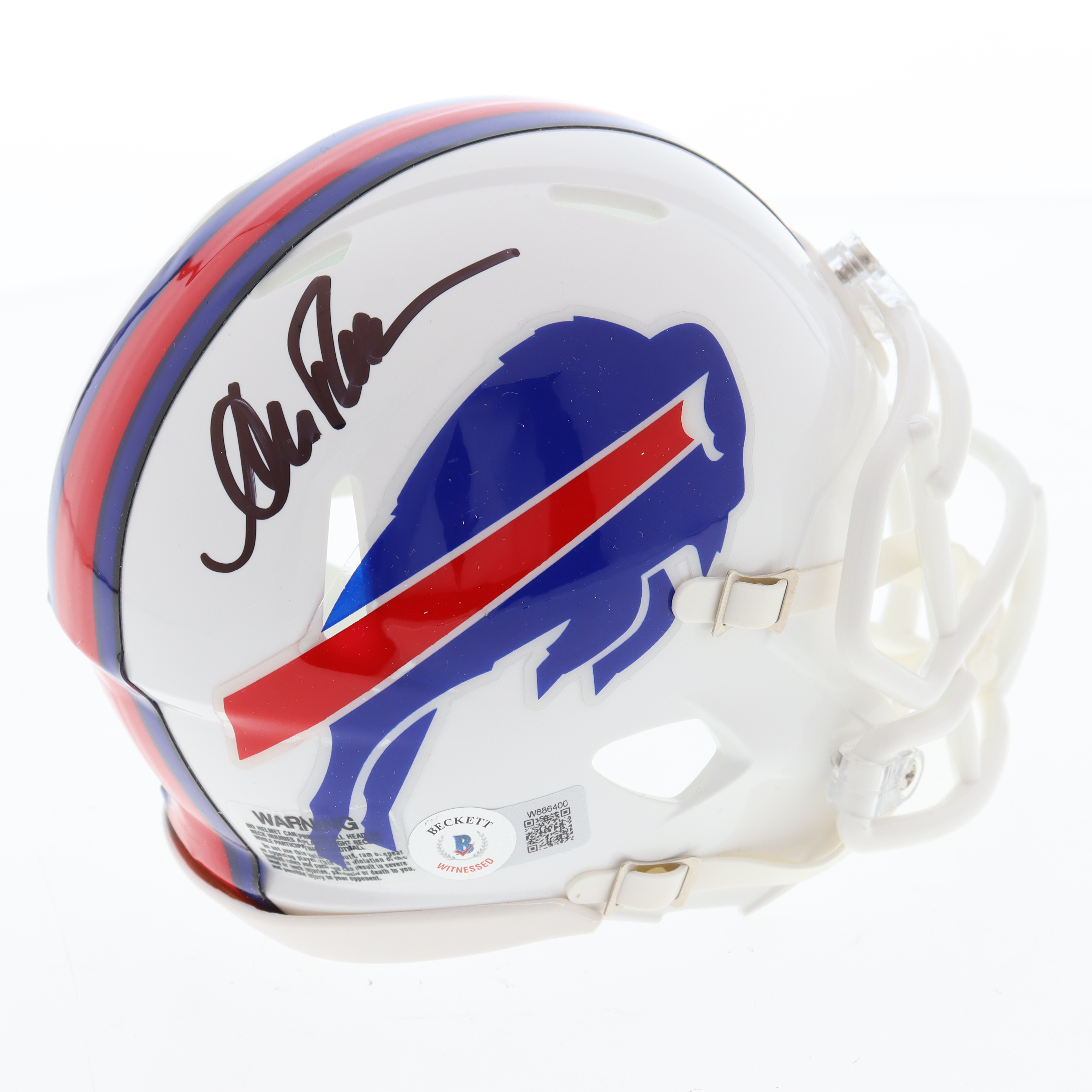 Andre Reed Signed Bills Speed Mini Helmet (Beckett) at PristineAuction.com Andre Reed Signed Bills Speed Mini Helmet (Beckett) at PristineAuction.com