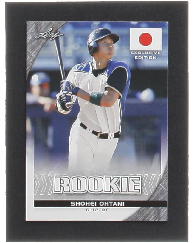 Shohei Ohtani 2018 Leaf Ohtani Rookie Exclusive Flag #FL01 RC at PristineAuction.com Shohei Ohtani 2018 Leaf Ohtani Rookie Exclusive Flag #FL01 RC at PristineAuction.com