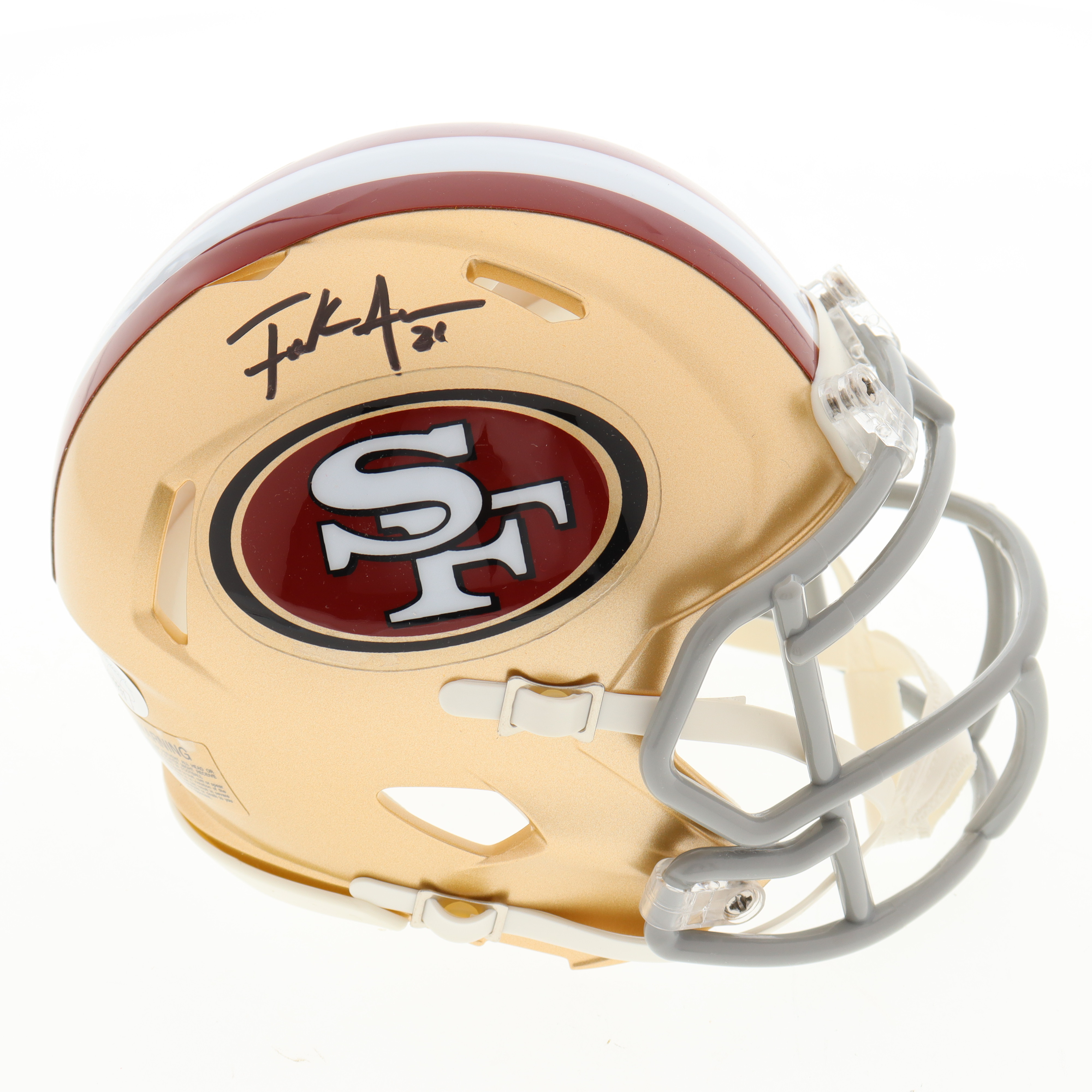 Frank Gore Signed 49ers Speed Mini Helmet (JSA) at PristineAuction.com Frank Gore Signed 49ers Speed Mini Helmet (JSA) at PristineAuction.com