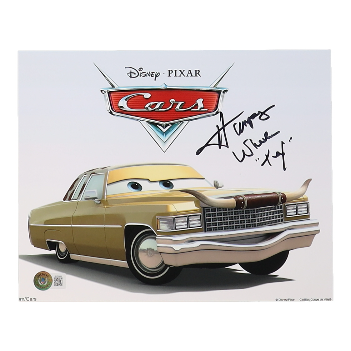 Humpy Wheeler Signed "Cars" 8x10 Photo Inscribed "Tex" (Beckett) at PristineAuction.com Humpy Wheeler Signed "Cars" 8x10 Photo Inscribed "Tex" (Beckett) at PristineAuction.com