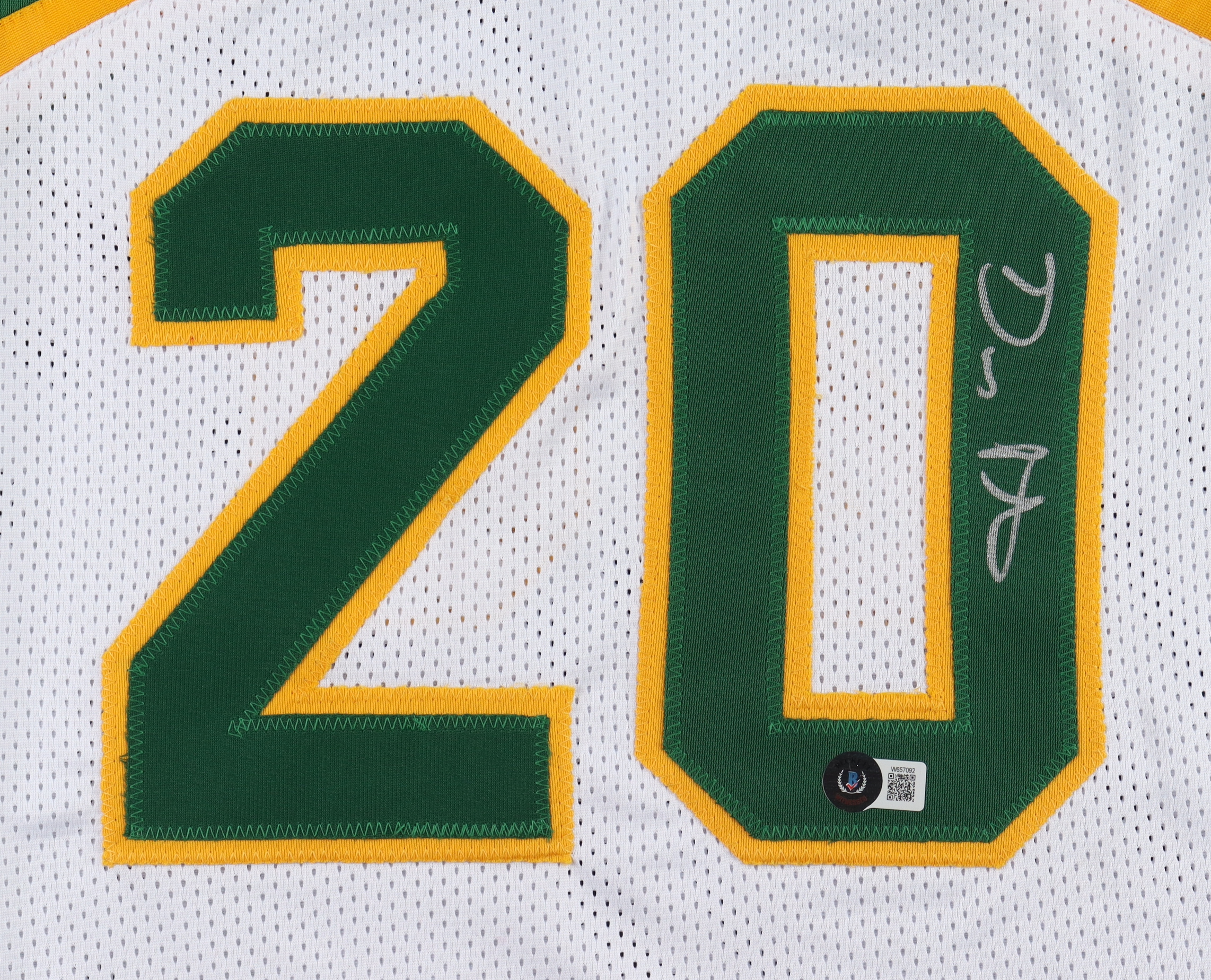 Gary Payton Signed Jersey (Beckett) at PristineAuction.com Gary Payton Signed Jersey (Beckett) at PristineAuction.com