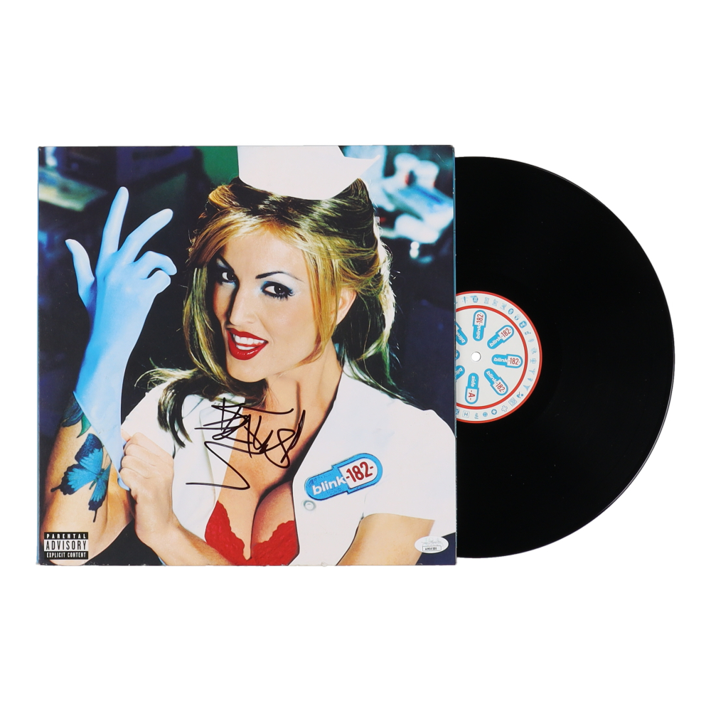 Travis Barker Signed Blink182 "Enema Of The State" Vinyl Record Album (JSA) Pristine Auction