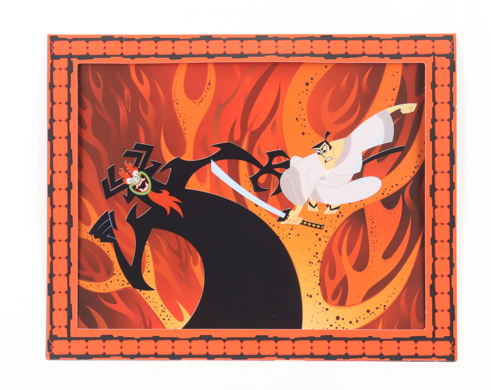 "Samurai Jack" 8x10 Two-Piece Animation Cel at PristineAuction.com "Samurai Jack" 8x10 Two-Piece Animation Cel at PristineAuction.com