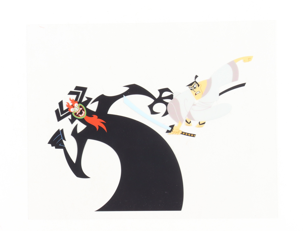 "Samurai Jack" 8x10 Two-Piece Animation Cel at PristineAuction.com "Samurai Jack" 8x10 Two-Piece Animation Cel at PristineAuction.com