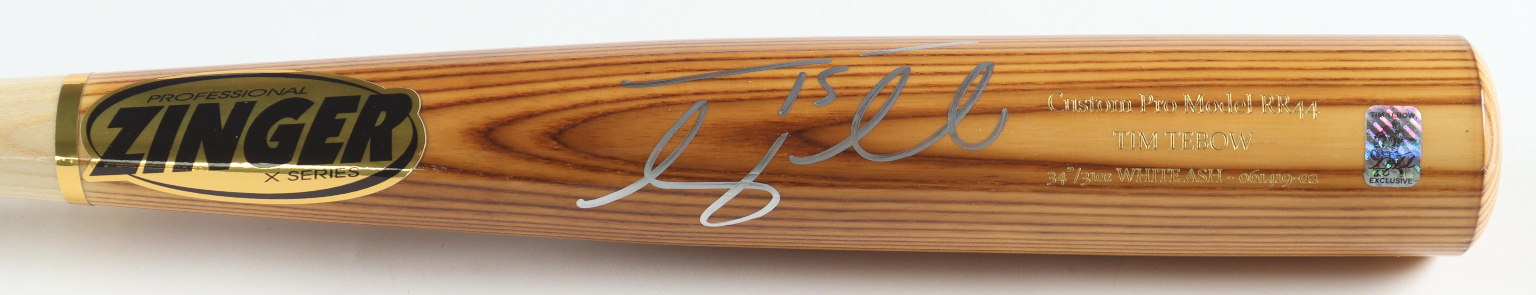 Tim Tebow Signed Zinger Baseball Bat (Tebow) at PristineAuction.com Tim Tebow Signed Zinger Baseball Bat (Tebow) at PristineAuction.com