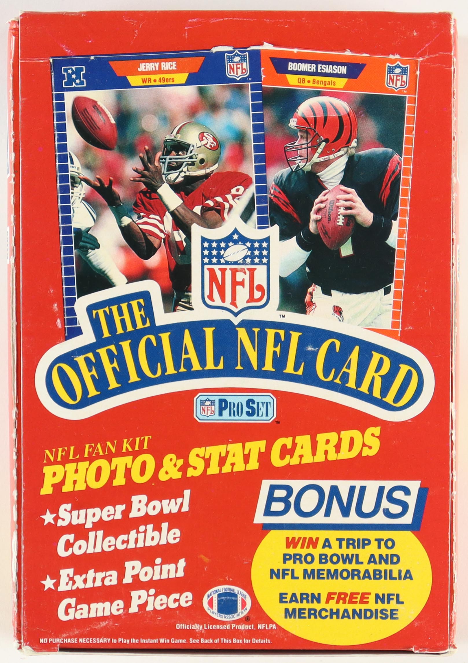 1989 Pro Set Series 1 Football Wax Box with (36) Packs at PristineAuction.com 1989 Pro Set Series 1 Football Wax Box with (36) Packs at PristineAuction.com