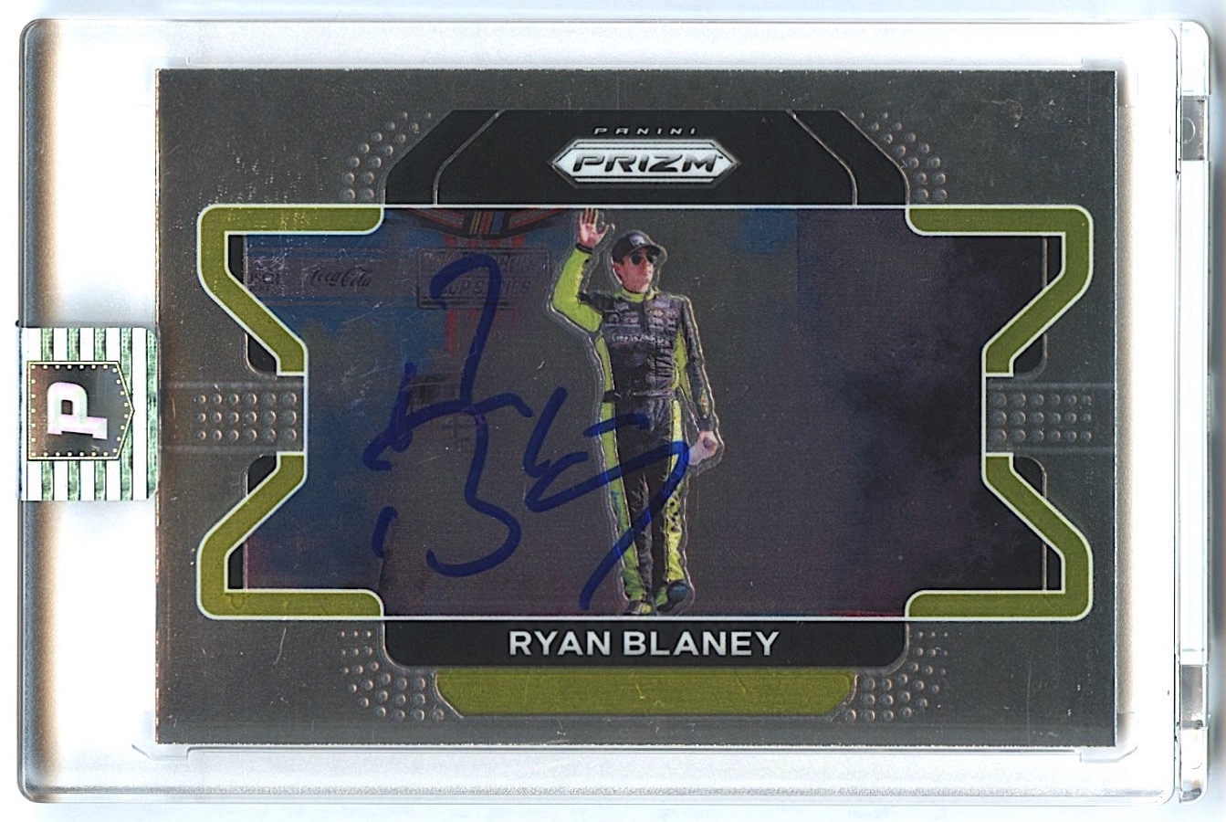 Ryan Blaney Signed 2019 Panini Prizm #57 (PA Encapsulated) at PristineAuction.com Ryan Blaney Signed 2019 Panini Prizm #57 (PA Encapsulated) at PristineAuction.com