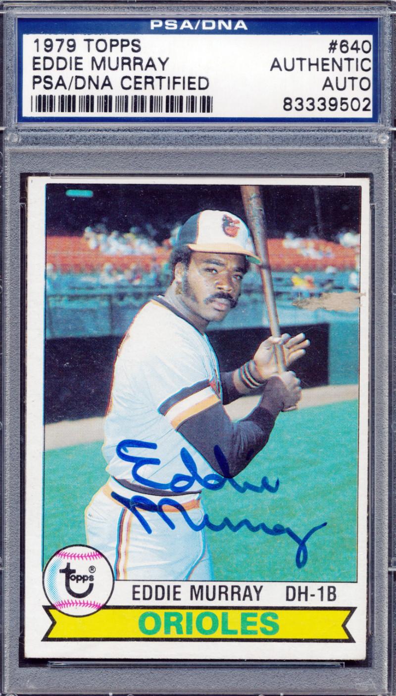 Eddie Murray Signed 1979 Topps #640 (PSA) at PristineAuction.com Eddie Murray Signed 1979 Topps #640 (PSA) at PristineAuction.com