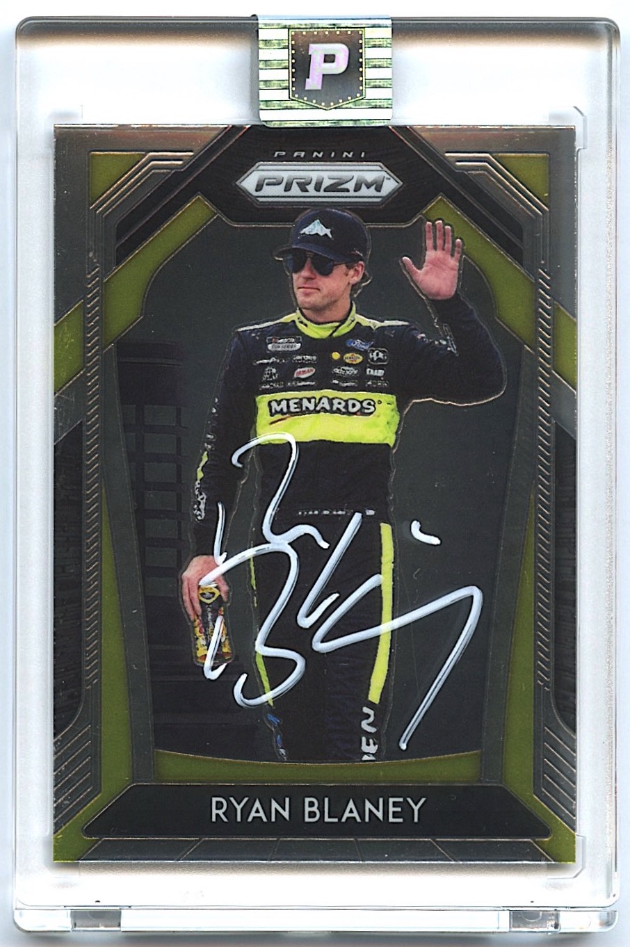 Ryan Blaney Signed 2020 Panini Prizm #2 (PA Encapsulated) at PristineAuction.com Ryan Blaney Signed 2020 Panini Prizm #2 (PA Encapsulated) at PristineAuction.com