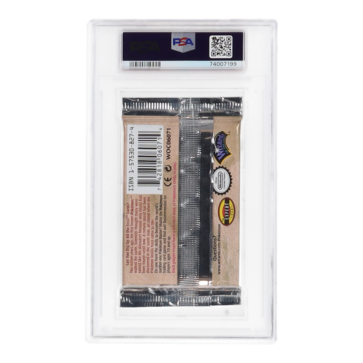 1999 Pokemon TCG Fossil 1st Edition Booster Pack (PSA 7) at PristineAuction.com 1999 Pokemon TCG Fossil 1st Edition Booster Pack (PSA 7) at PristineAuction.com