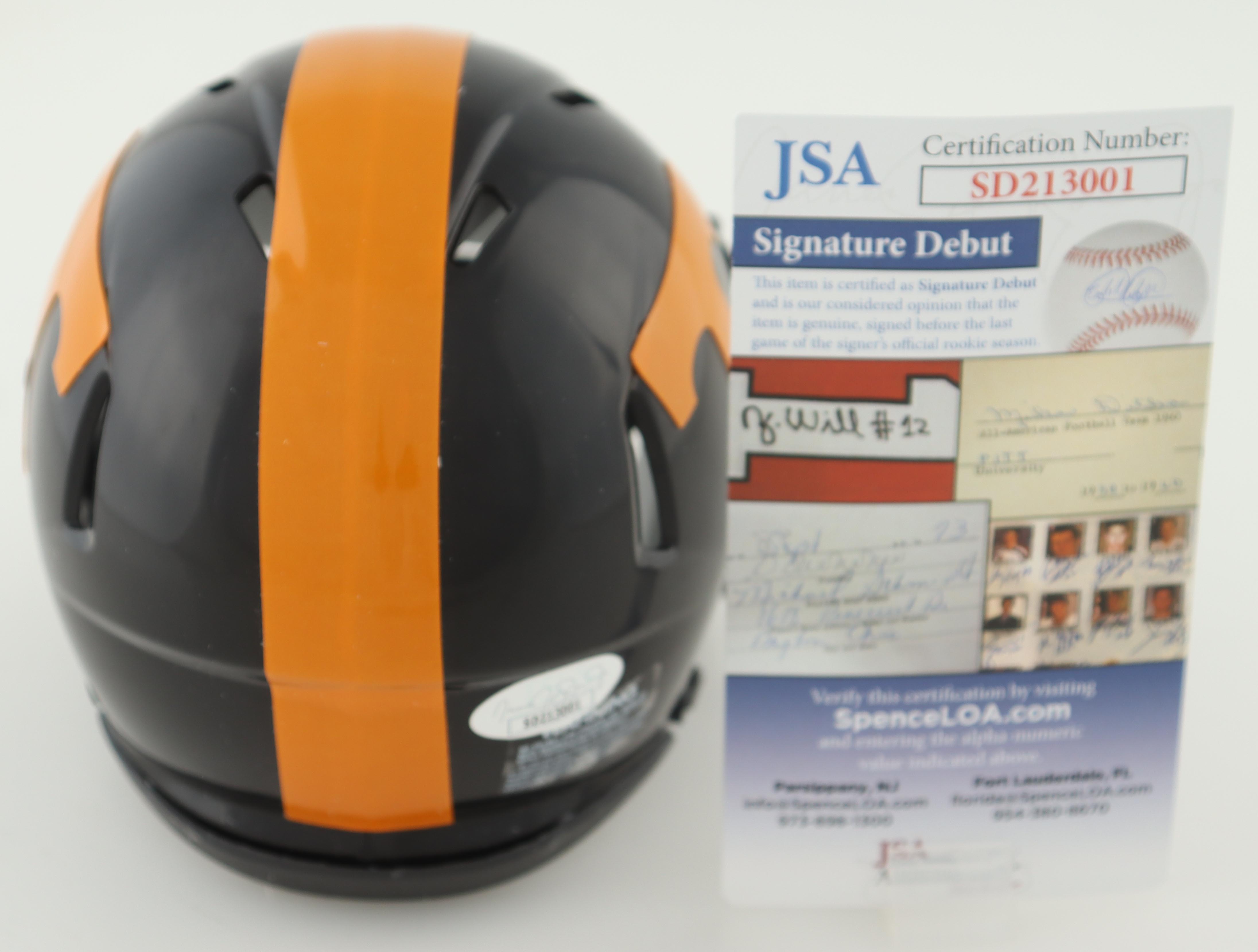 Hendon Hooker Signed Tennessee Volunteers Speed Mini Helmet (JSA) at PristineAuction.com Hendon Hooker Signed Tennessee Volunteers Speed Mini Helmet (JSA) at PristineAuction.com