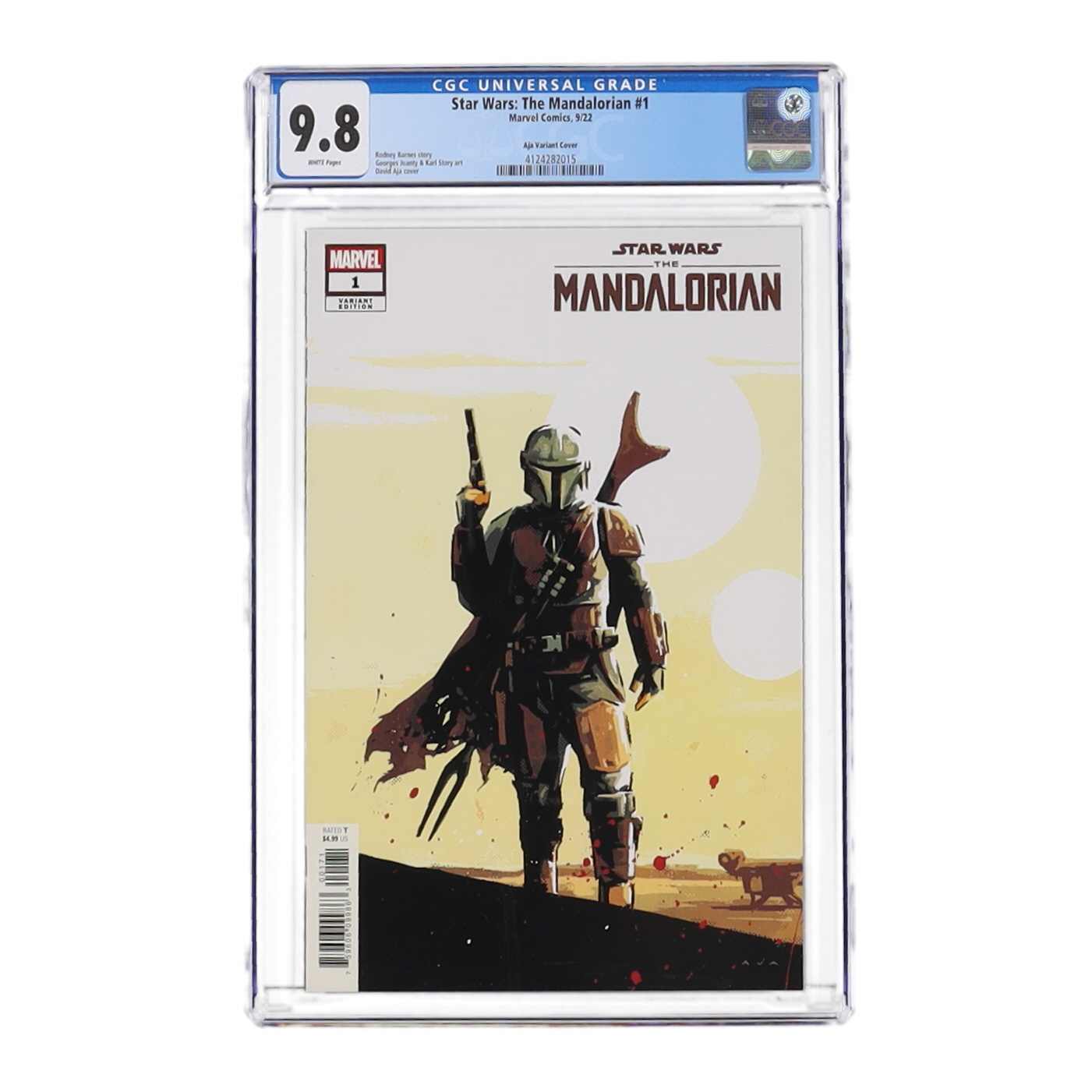 2022 "Star Wars: The Mandalorian" Issue #1 Aja Variant Cover Marvel Comic Book (CGC 9.8) at PristineAuction.com 2022 "Star Wars: The Mandalorian" Issue #1 Aja Variant Cover Marvel Comic Book (CGC 9.8) at PristineAuction.com