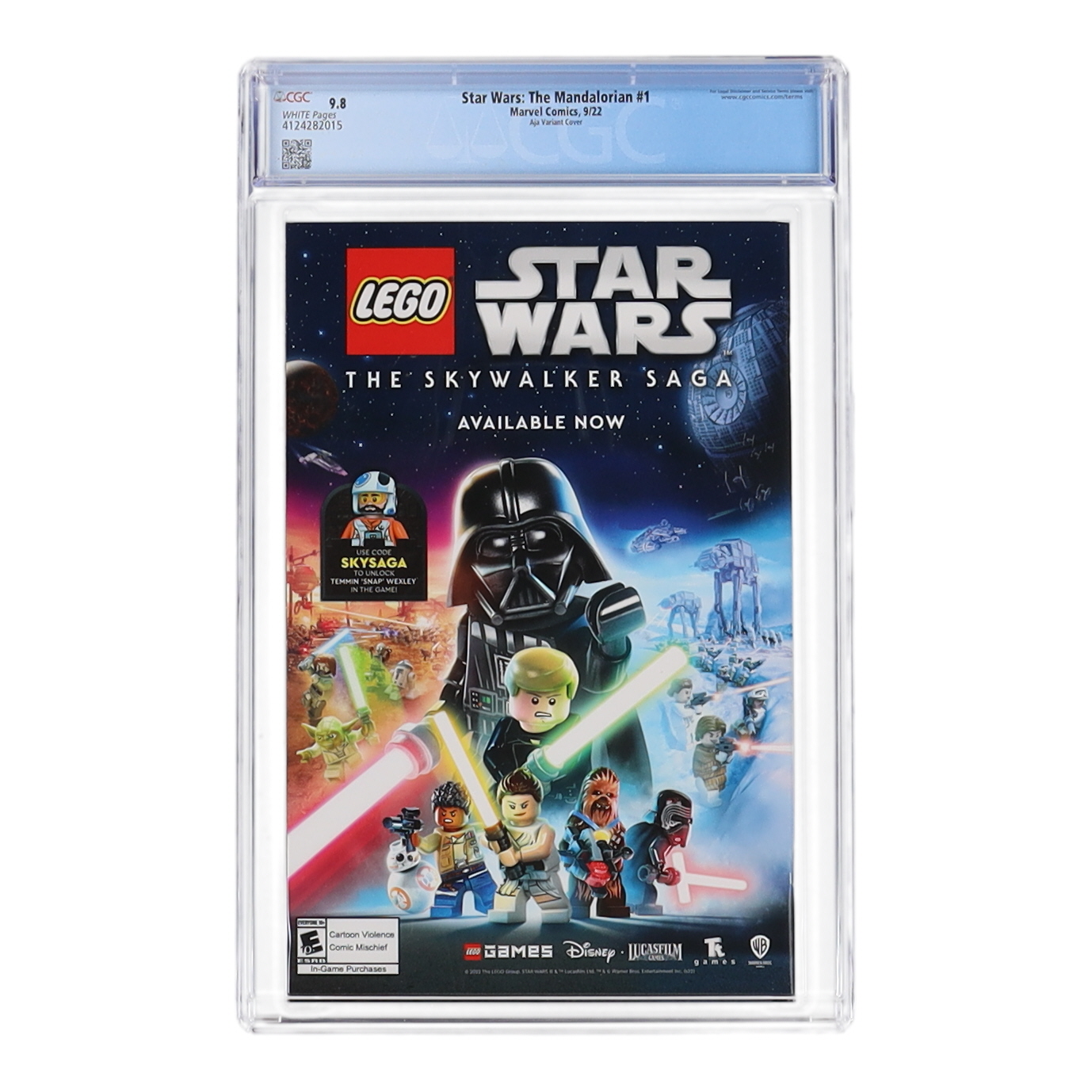 2022 "Star Wars: The Mandalorian" Issue #1 Aja Variant Cover Marvel Comic Book (CGC 9.8) at PristineAuction.com 2022 "Star Wars: The Mandalorian" Issue #1 Aja Variant Cover Marvel Comic Book (CGC 9.8) at PristineAuction.com