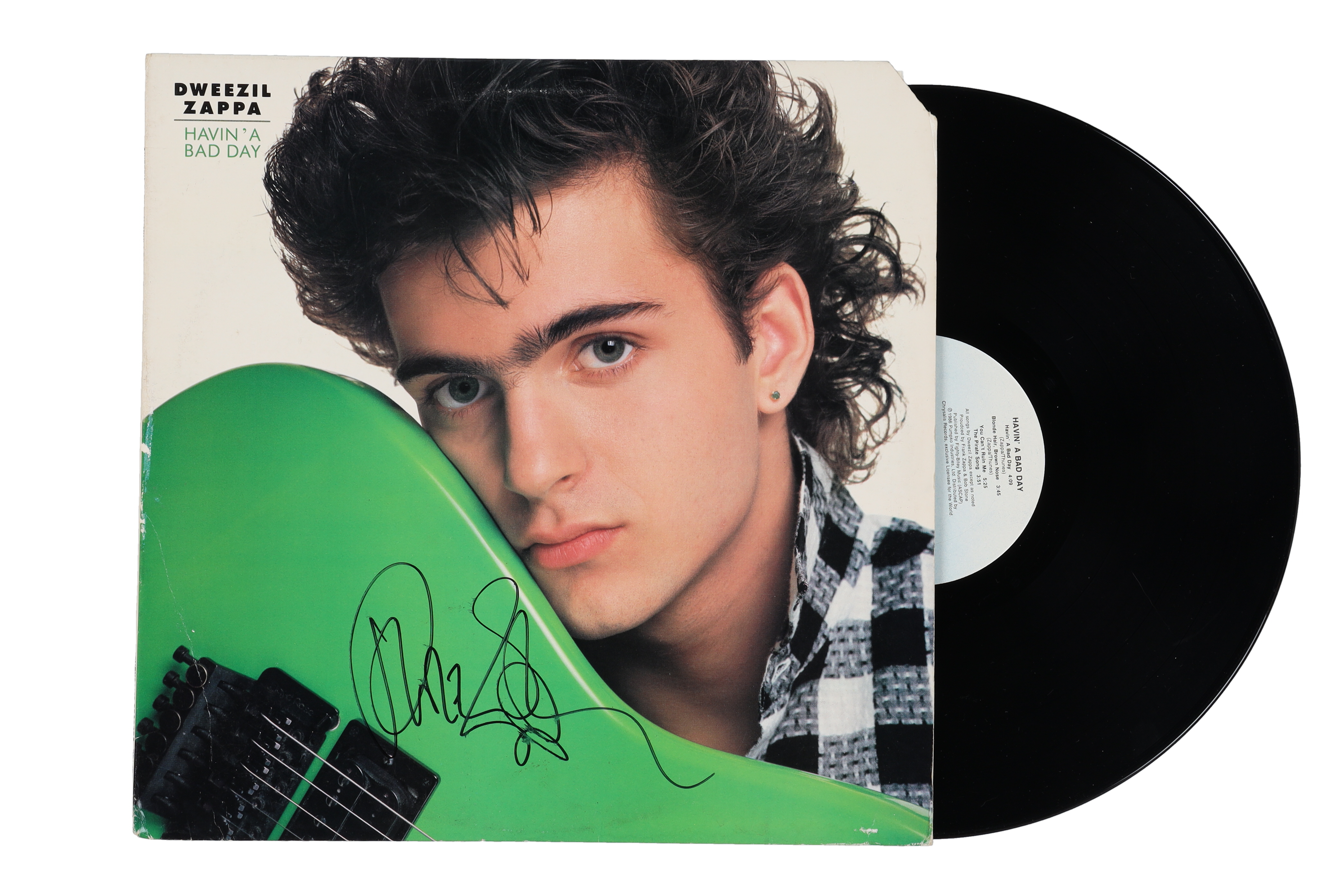 Dweezil Zappa Signed "Havin' a Bad Day" Vinyl Record Album (Beckett) at PristineAuction.com Dweezil Zappa Signed "Havin' a Bad Day" Vinyl Record Album (Beckett) at PristineAuction.com