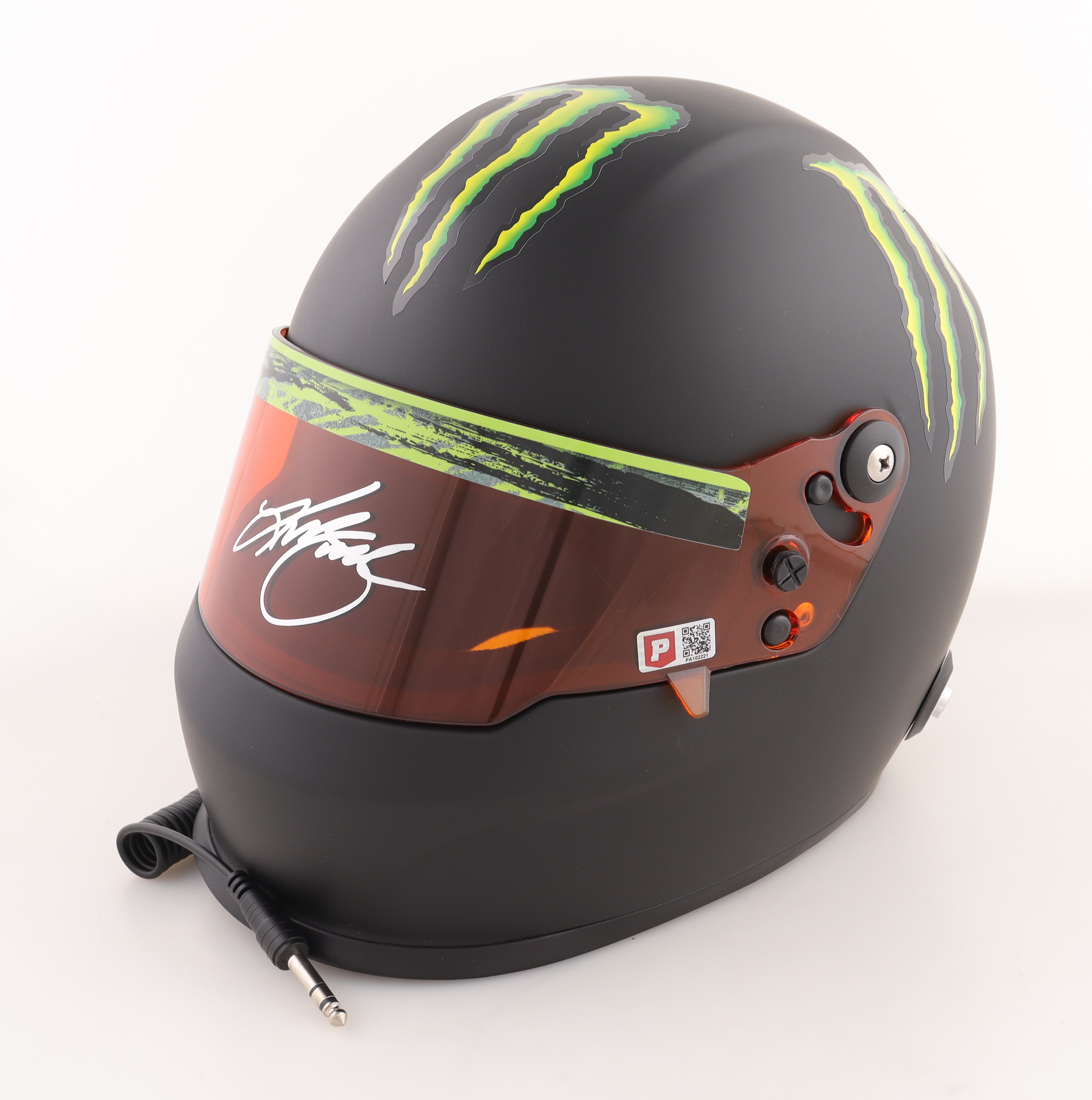 Kurt Busch Signed NASCAR Monster Energy Full-Size Helmet (PA) at PristineAuction.com Kurt Busch Signed NASCAR Monster Energy Full-Size Helmet (PA) at PristineAuction.com