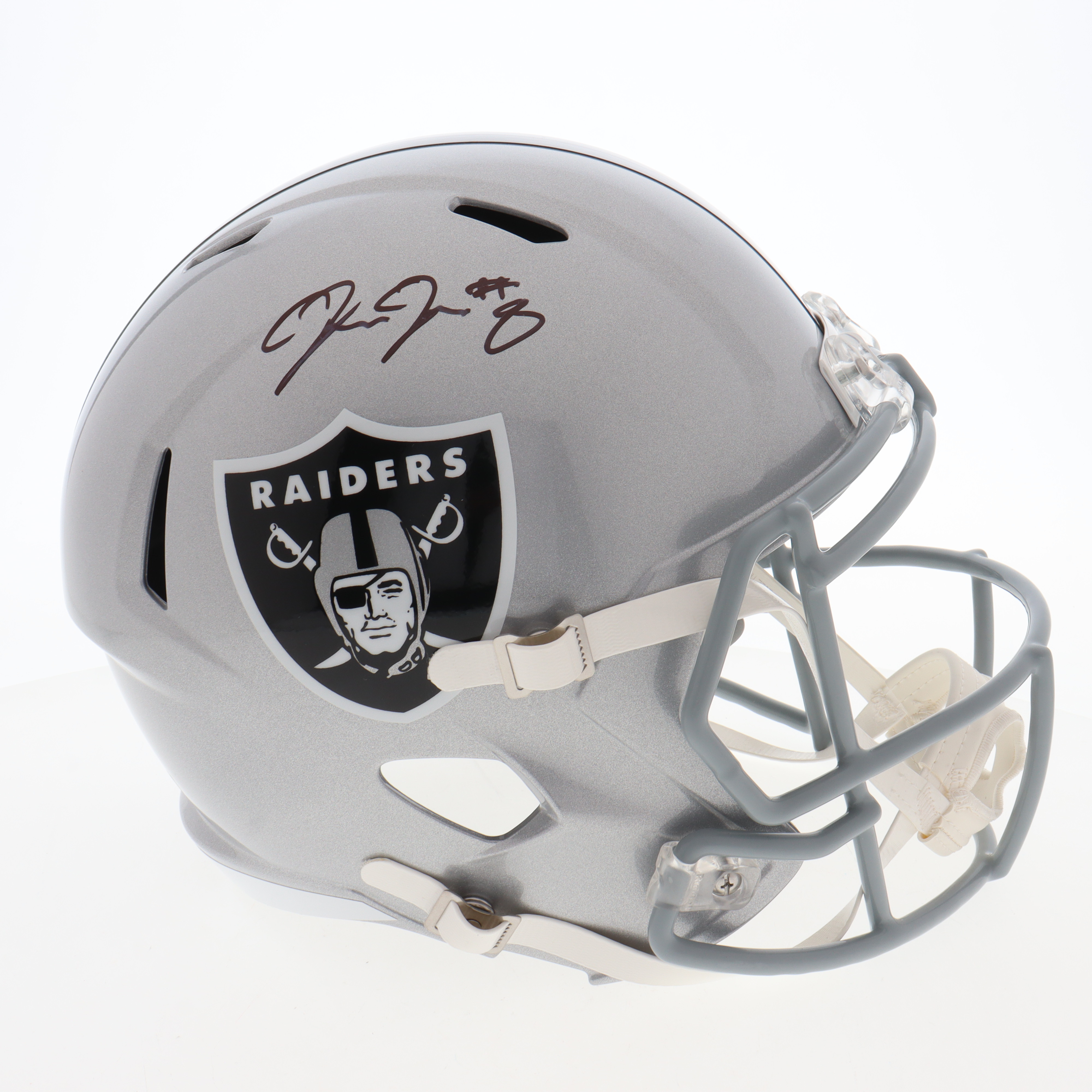 Josh Jacobs Signed Raiders Full-Size Speed Helmet (Beckett & Jacobs) at PristineAuction.com Josh Jacobs Signed Raiders Full-Size Speed Helmet (Beckett & Jacobs) at PristineAuction.com