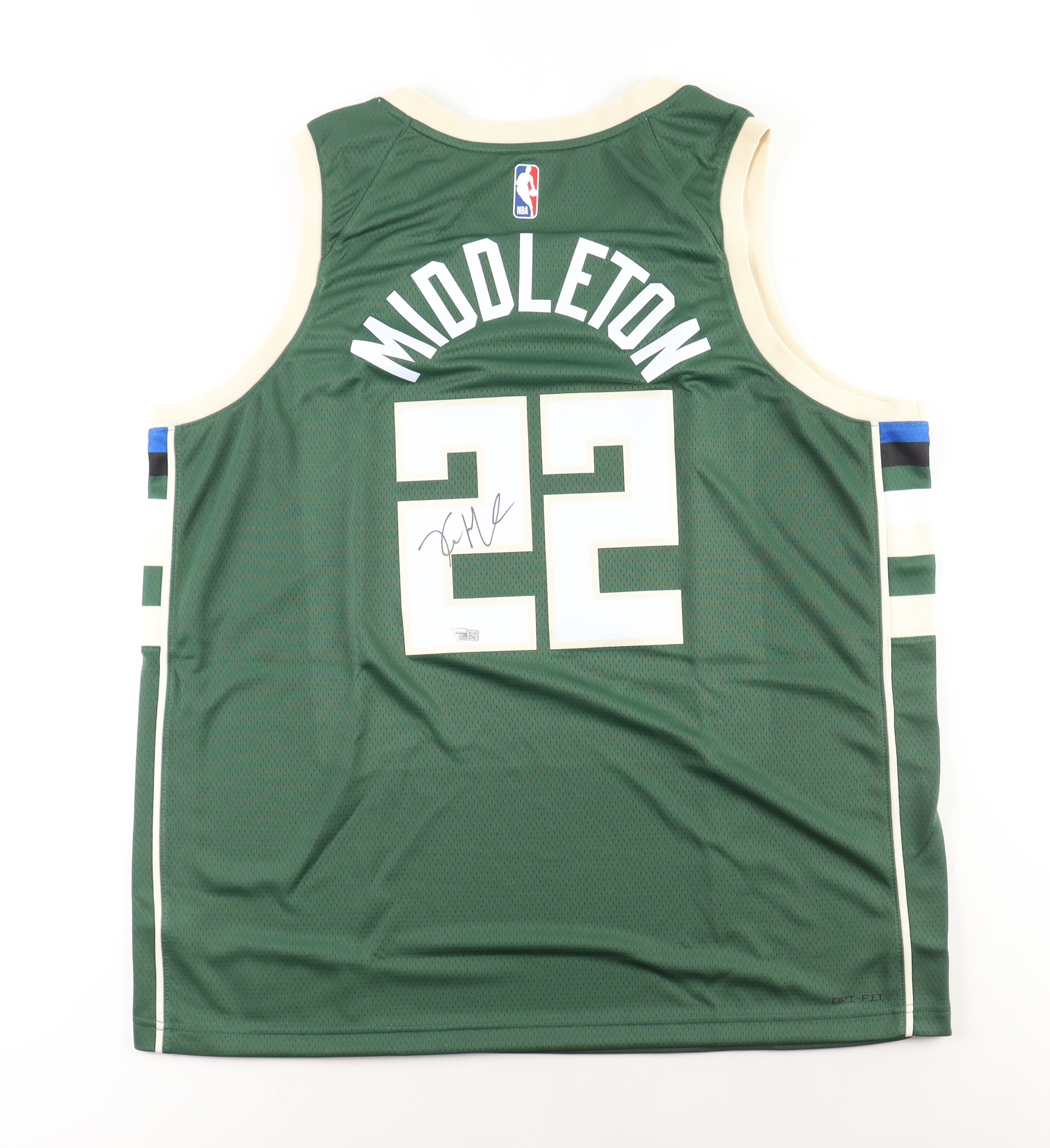 Khris Middleton Signed Bucks Jersey (Fanatics) at PristineAuction.com Khris Middleton Signed Bucks Jersey (Fanatics) at PristineAuction.com