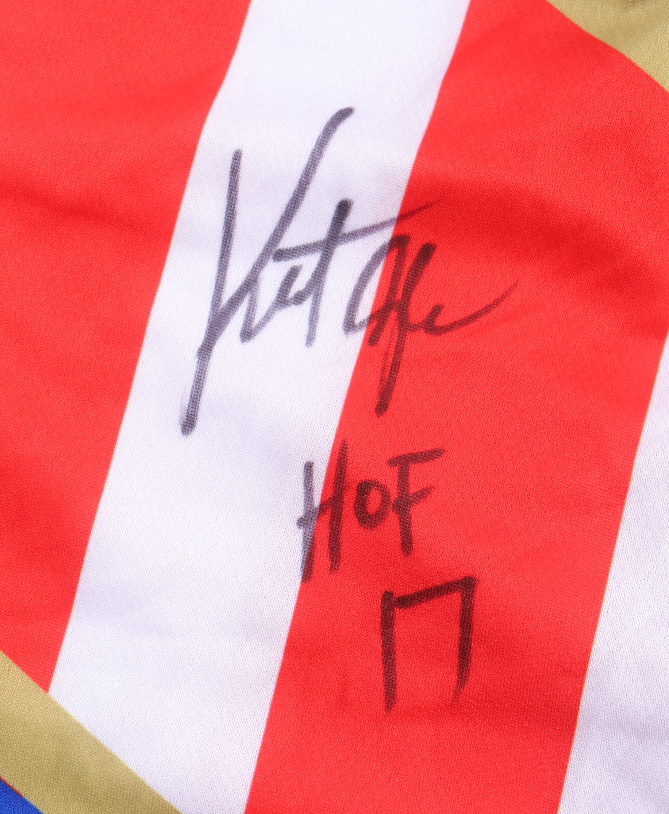 Kurt Angle Signed Shorts Inscribed "HOF 17" (Beckett) at PristineAuction.com Kurt Angle Signed Shorts Inscribed "HOF 17" (Beckett) at PristineAuction.com